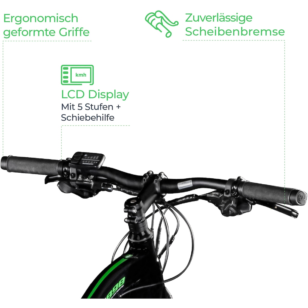 Zündapp E-Bike »Z898«, 24 Gang, Heckmotor 250 W
