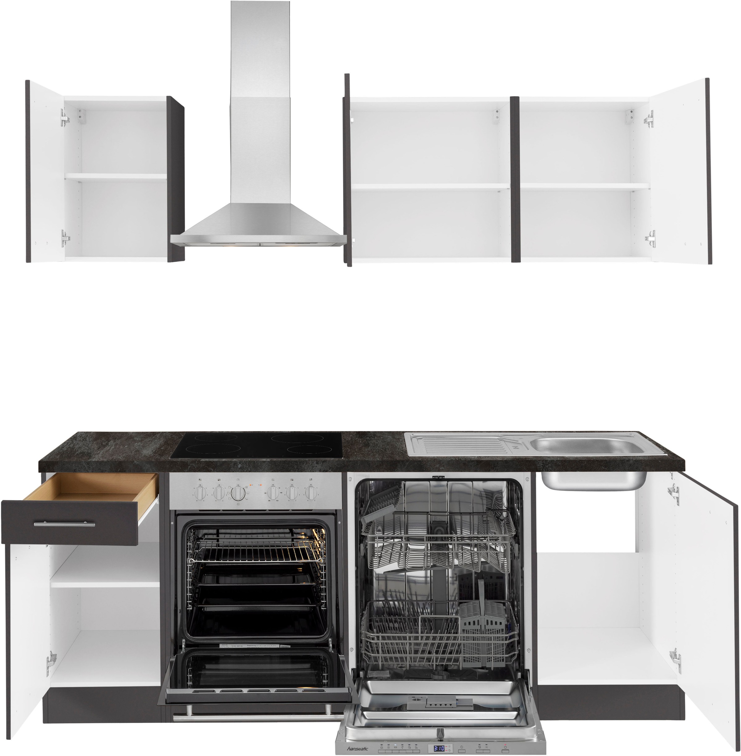 OPTIFIT Küchenzeile inkl. Breite bestellen 210 online Hanseatic-E-Geräten, »Malika«, cm, mit Geschirrspüler