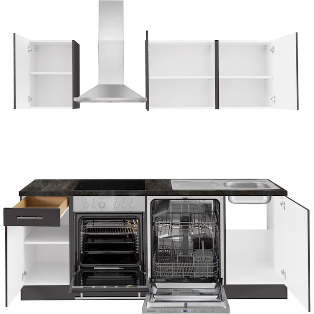 OPTIFIT Küchenzeile »Malika«, Breite 210 cm, mit Hanseatic-E-Geräten, inkl.  Geschirrspüler online bestellen