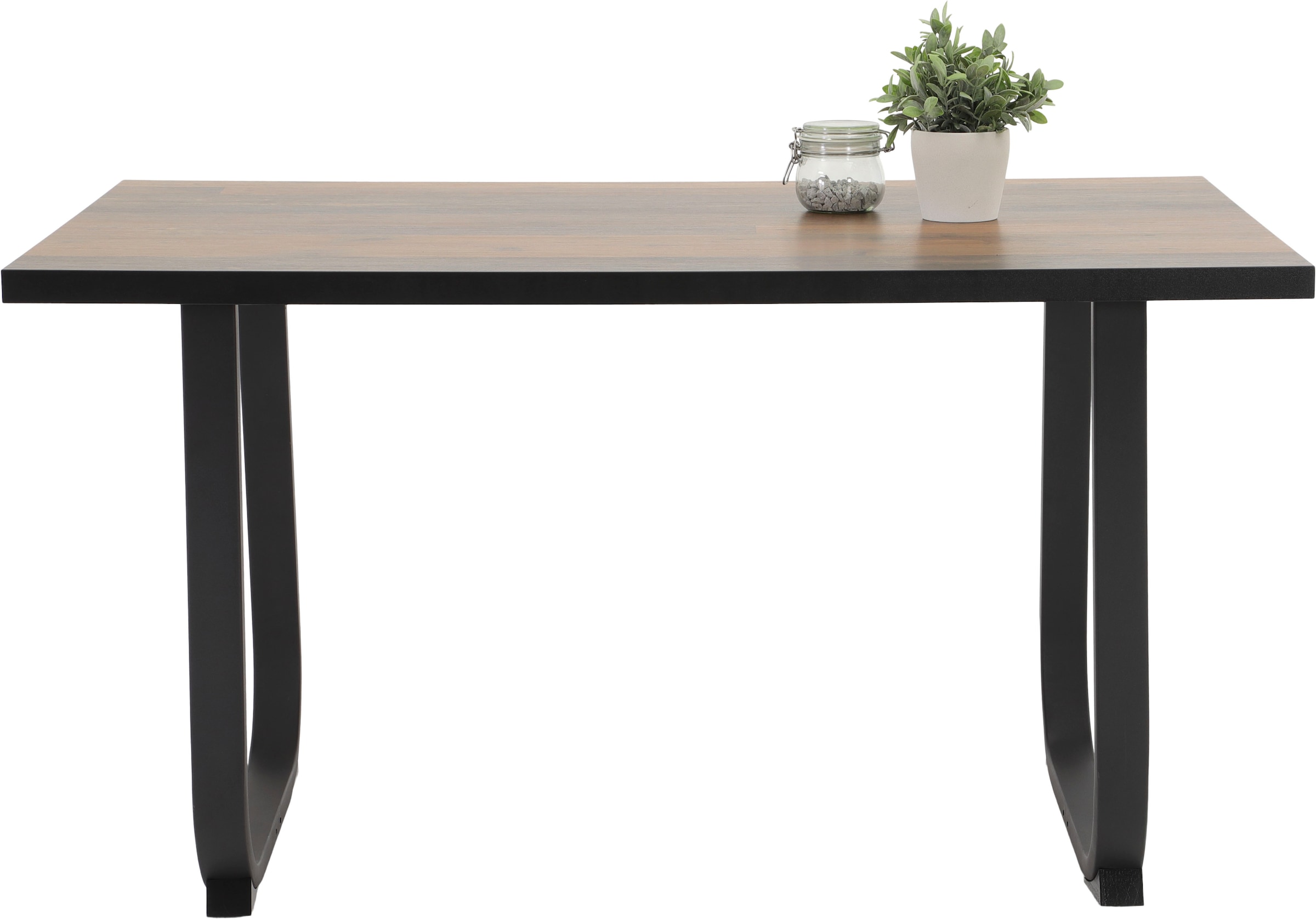 HELA Essgruppe »RUHR«, (4 tlg.), Kufentisch 140x90 cm, Schwingstuhl und Bank mit Federkorb, Komfortsitz