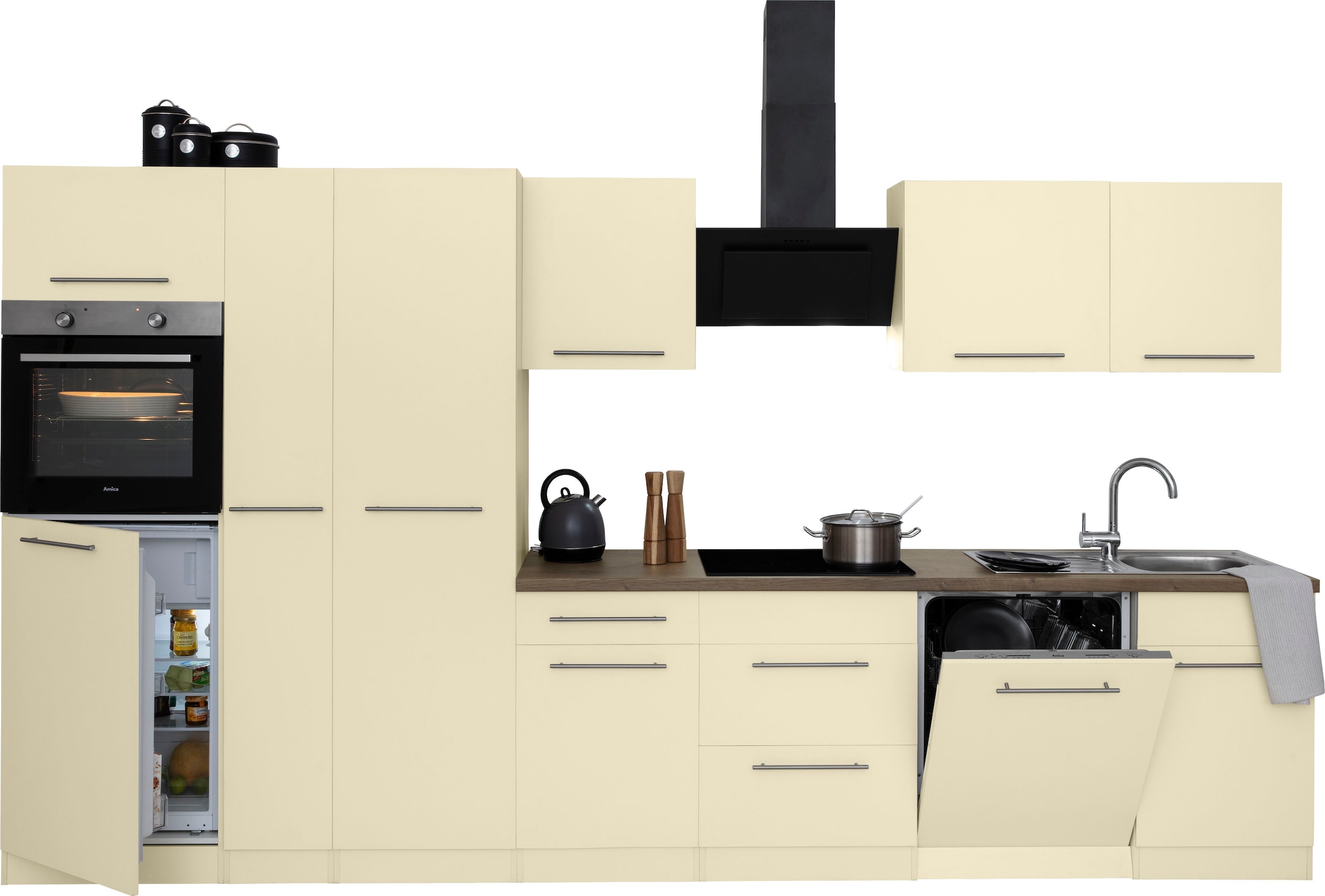 wiho Küchen Küchenzeile »Unna« ohne E-Geräte, Breite 360 cm