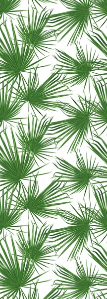 queence Vinyltapete »Tropische Blätter-Grün«, botanisch, 90 x 250 cm, selbs günstig online kaufen
