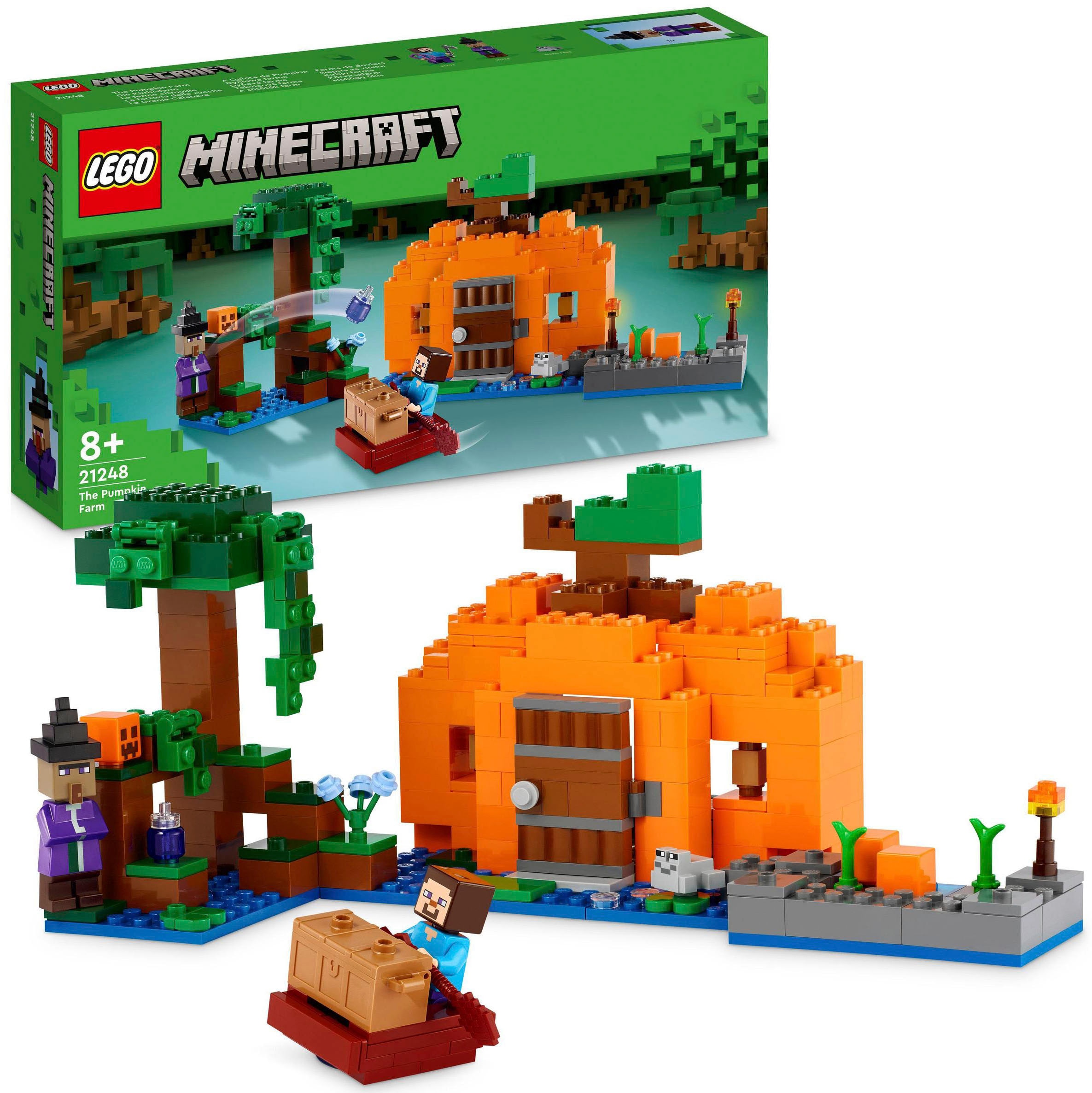 Konstruktionsspielsteine »Die Kürbisfarm (21248), LEGO® Minecraft«, (257 St.), Made in...