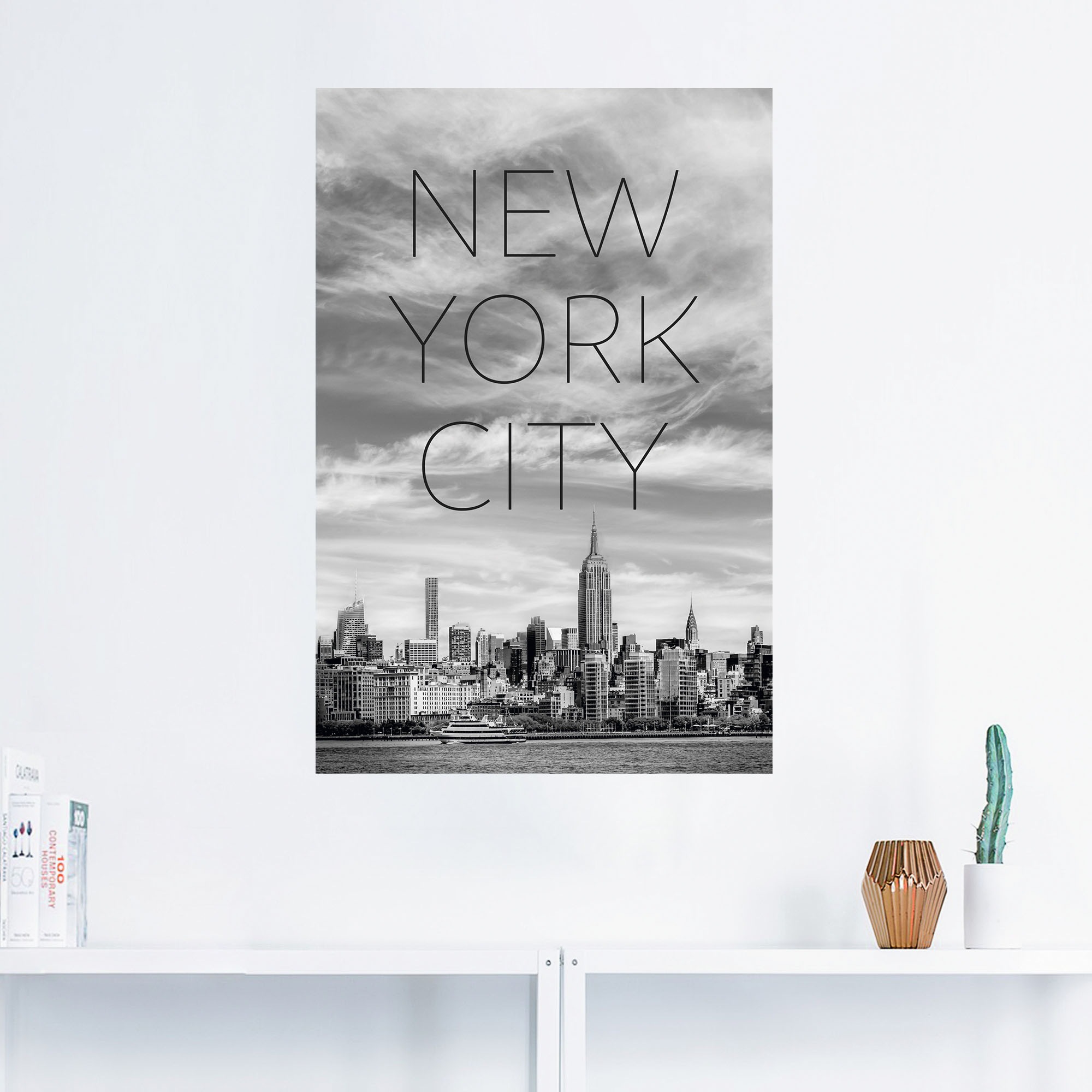 Artland Wandbild »NYC Midtown Manhattan«, Poster Alubild, Größen New York, in Wandaufkleber Leinwandbild, (1 kaufen als auf St.), Raten versch. oder