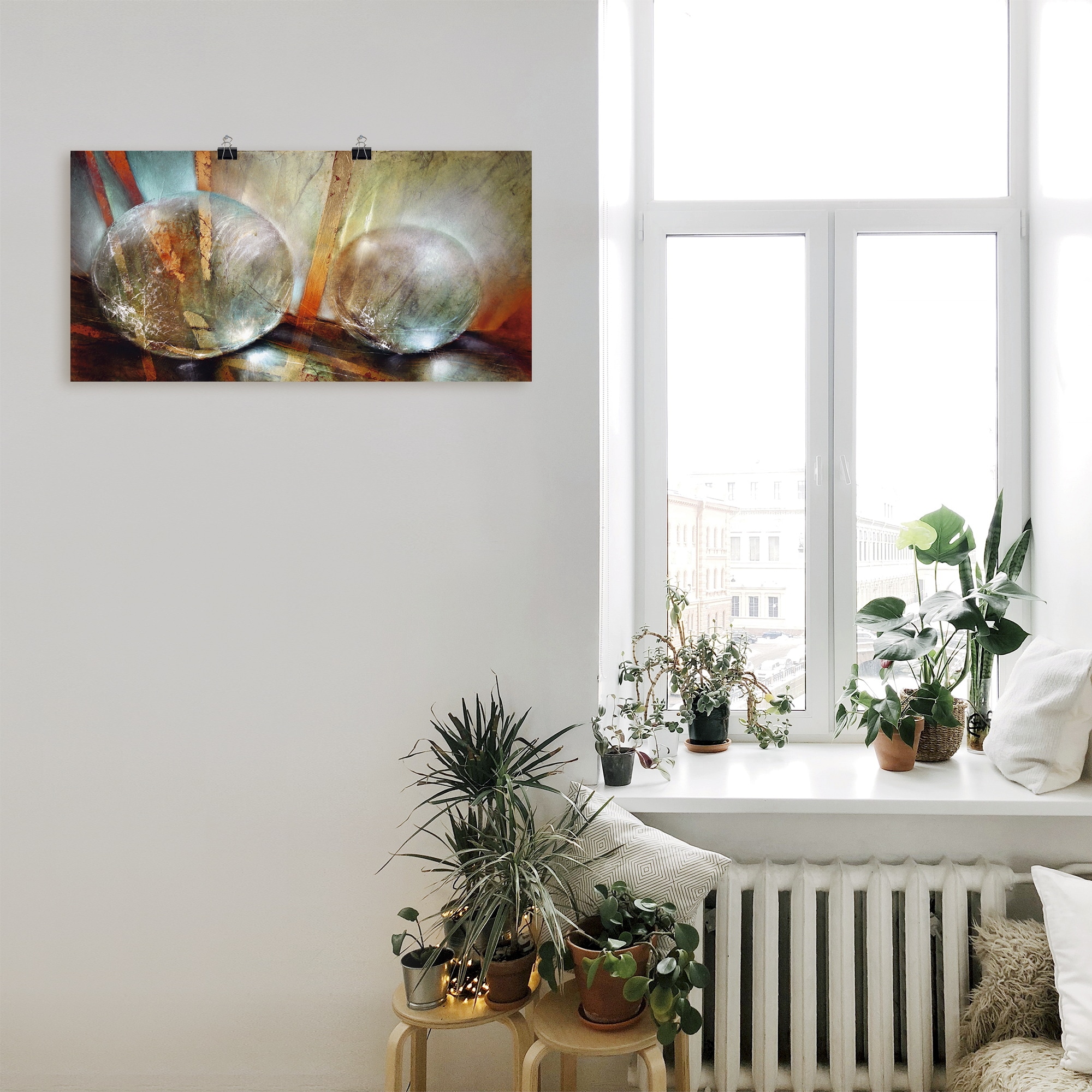 Artland Wandbild »Lichtfänger«, Gegenstandslos, (1 St.), als Leinwandbild, Poster in verschied. Größen