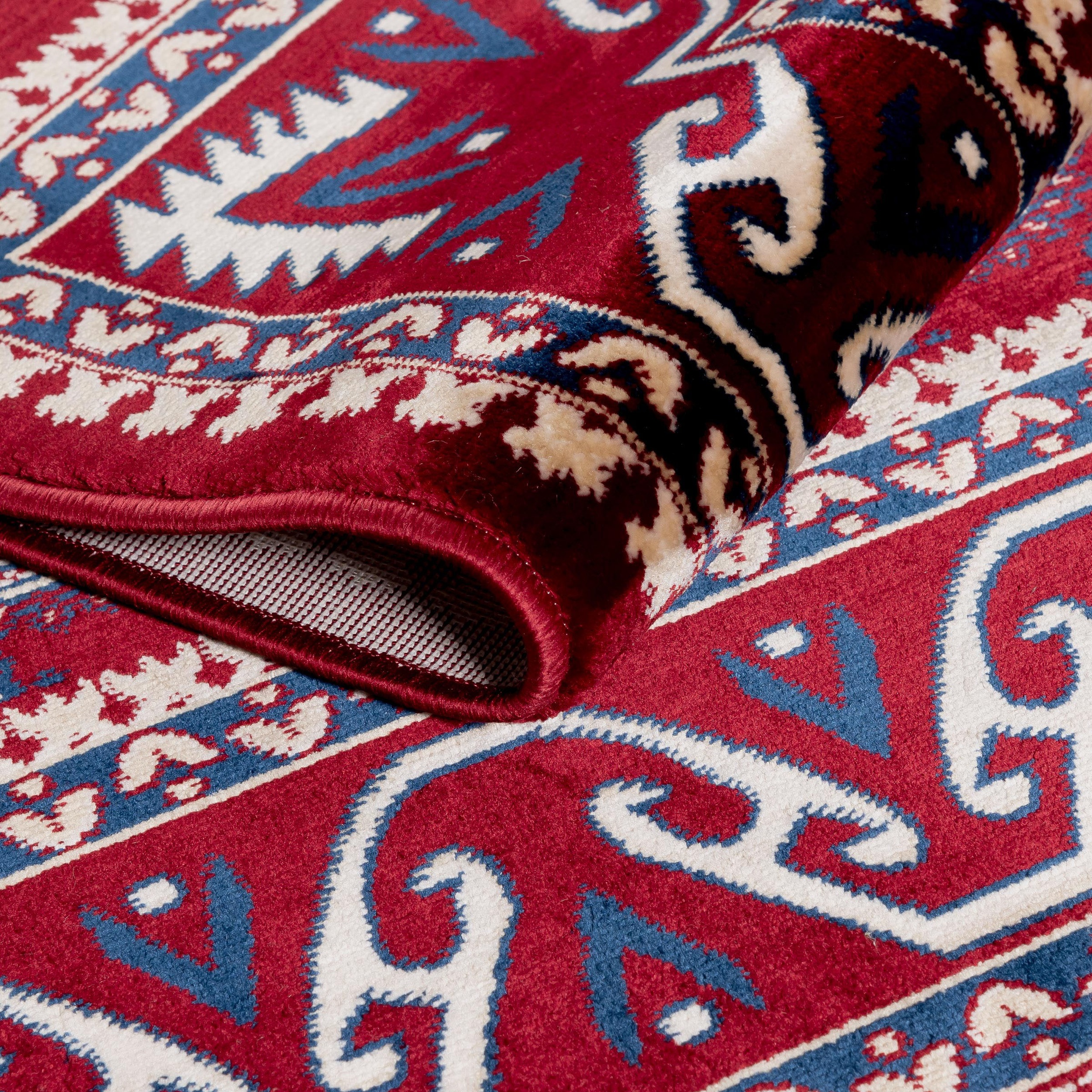 Sehrazat Teppich »Ornament 1358«, rechteckig, 10 mm Höhe, Kurzflor, Orient Ornament Optik, edler Glanz, weicher Flor
