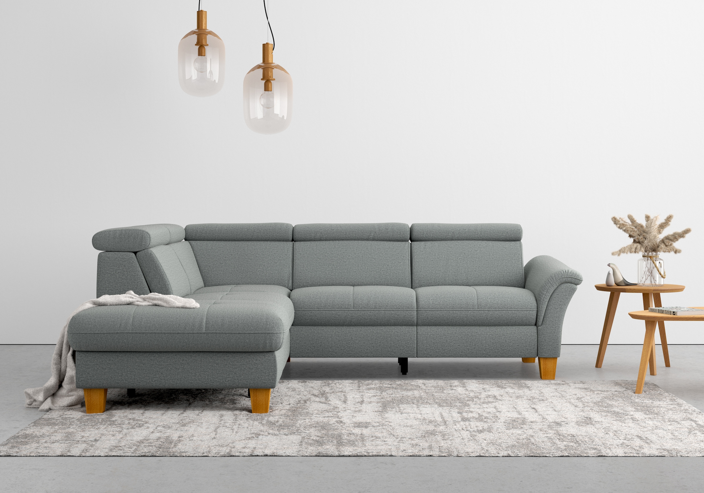 Home affaire Ecksofa »Lindgren L-Form«, wahlweise mit TV-Funktion, Stauraum und Kopfteilverstellung