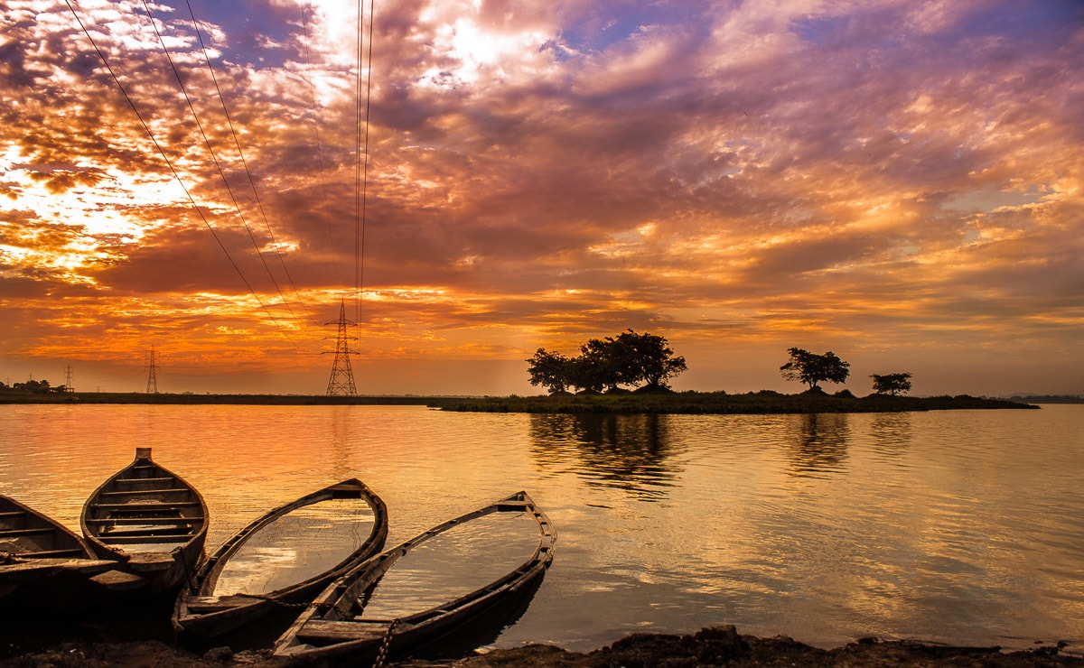 Papermoon Fototapete »Sonnenuntergang in Indien« günstig online kaufen