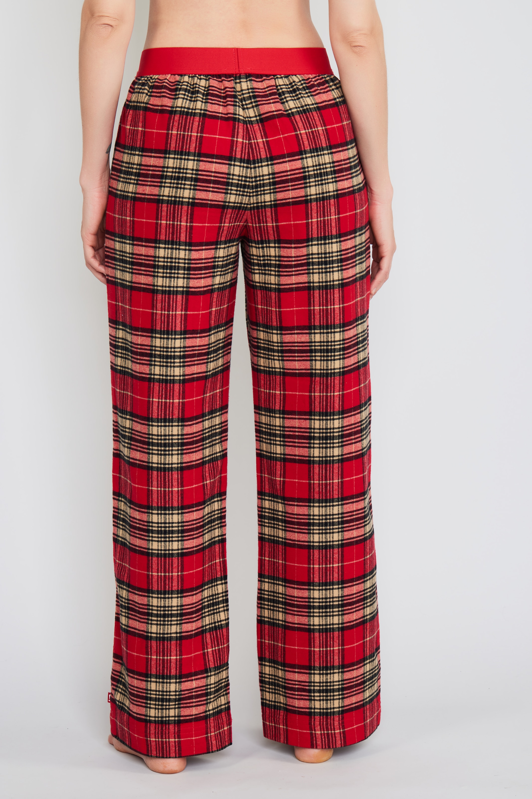 JOOP! Jeans Pyjamahose »After Dark (JOOP! Jeans)«  Karo-Design, Fleece-Qualität, weites Bein, elastischer Logo-Bund