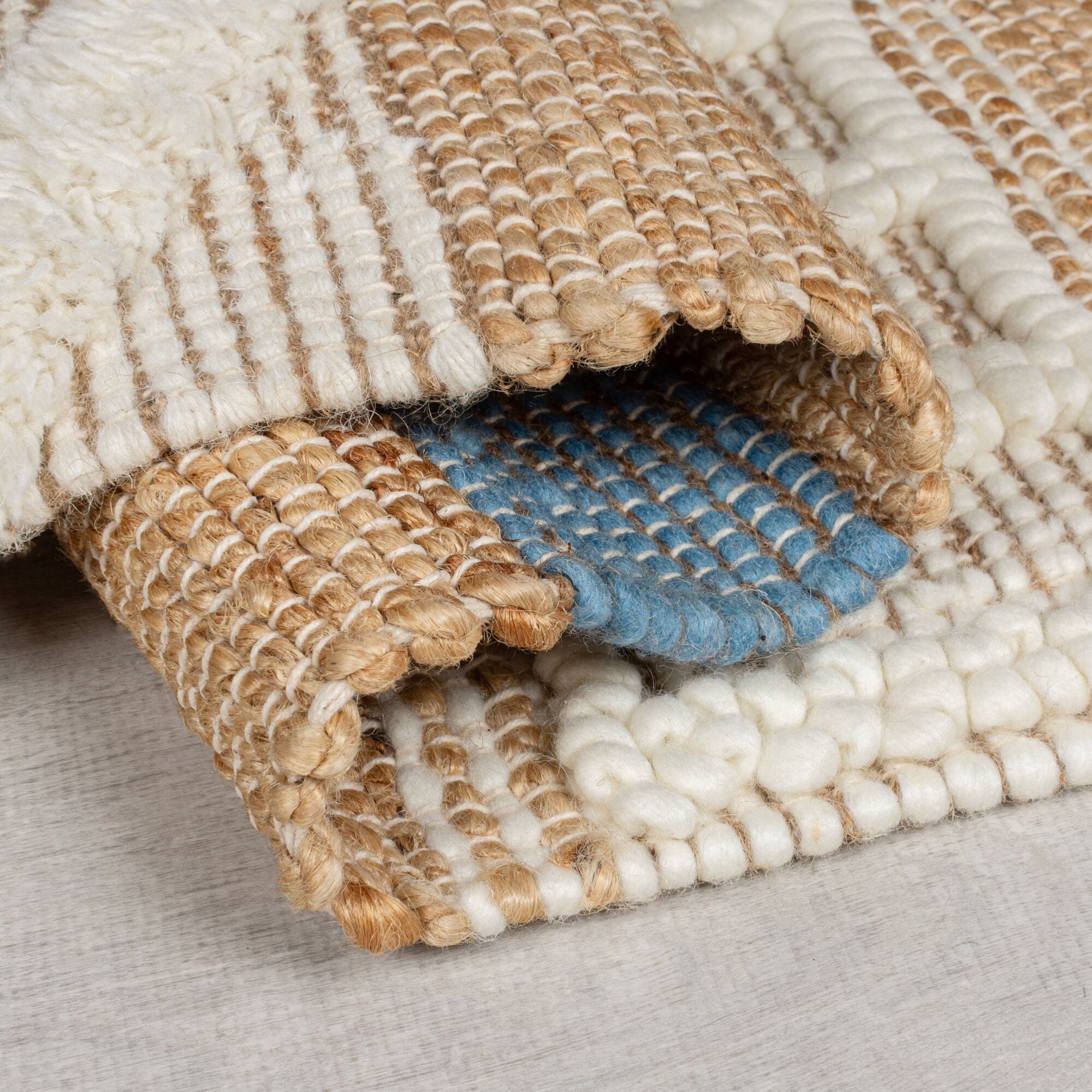 FLAIR RUGS Läufer »Medina«, rechteckig, 12 mm Höhe, Boho-Look, aus Naturfasern wie Wolle & Jute, Teppichläufer