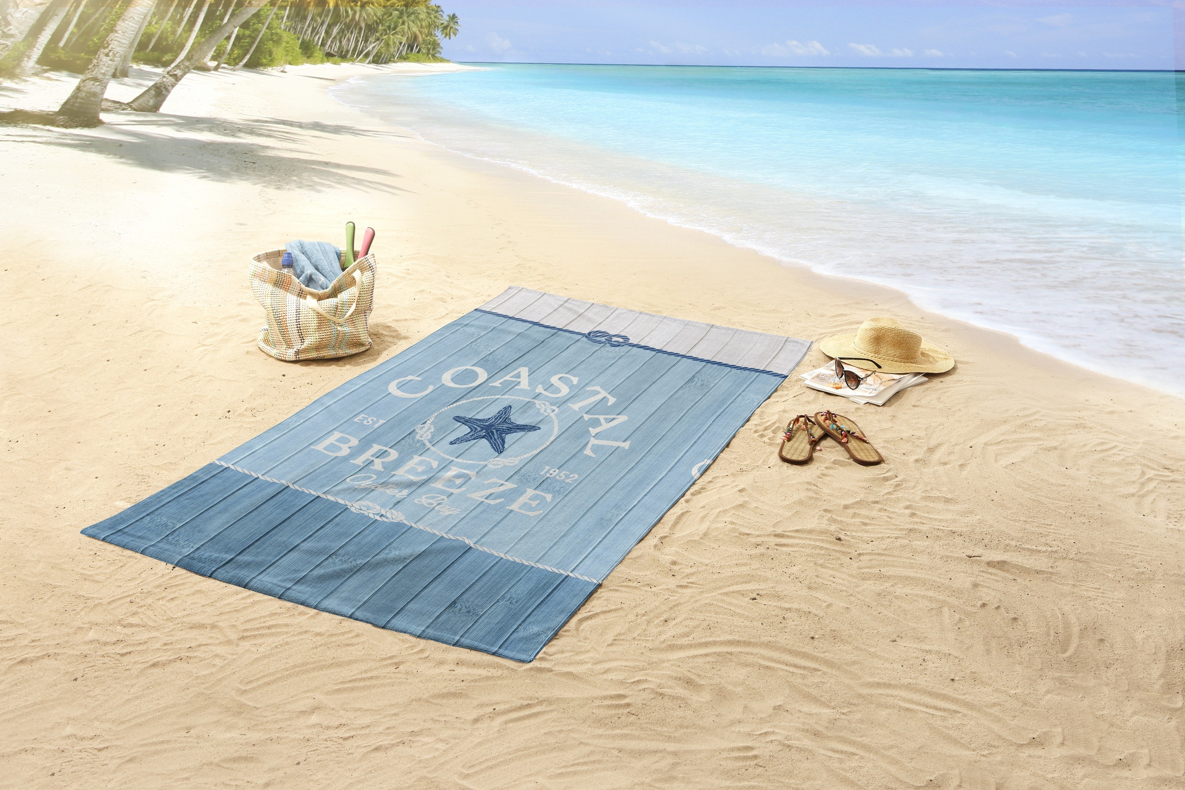 good morning Strandtuch »Breeze«, (Packung, 1 St., 1 stuck strandtuch), Mik günstig online kaufen