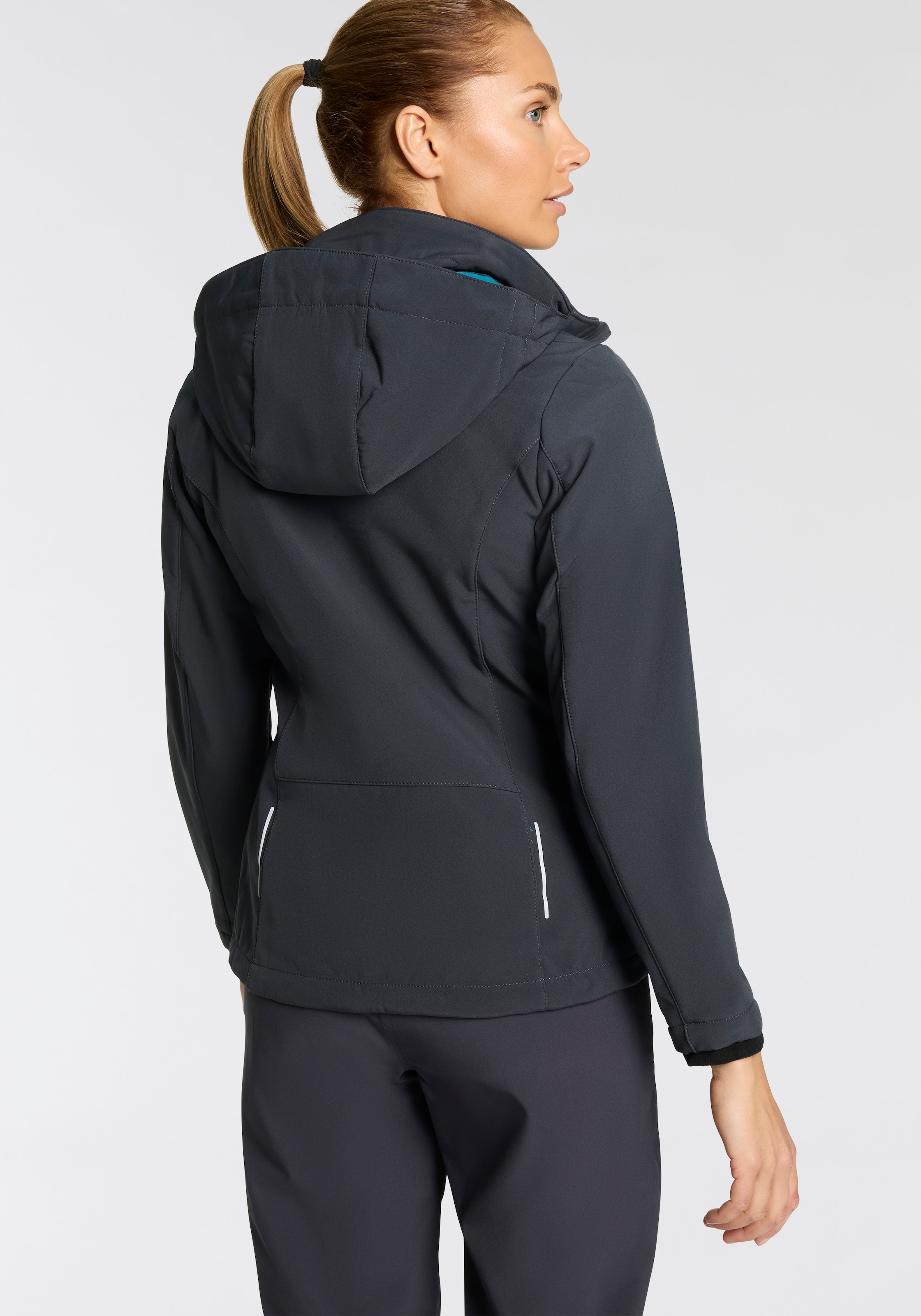 CMP Softshelljacke »WOMAN JACKET ZIP HOOD«, (1 St.), Wärmend & wind- & wasserabweisend