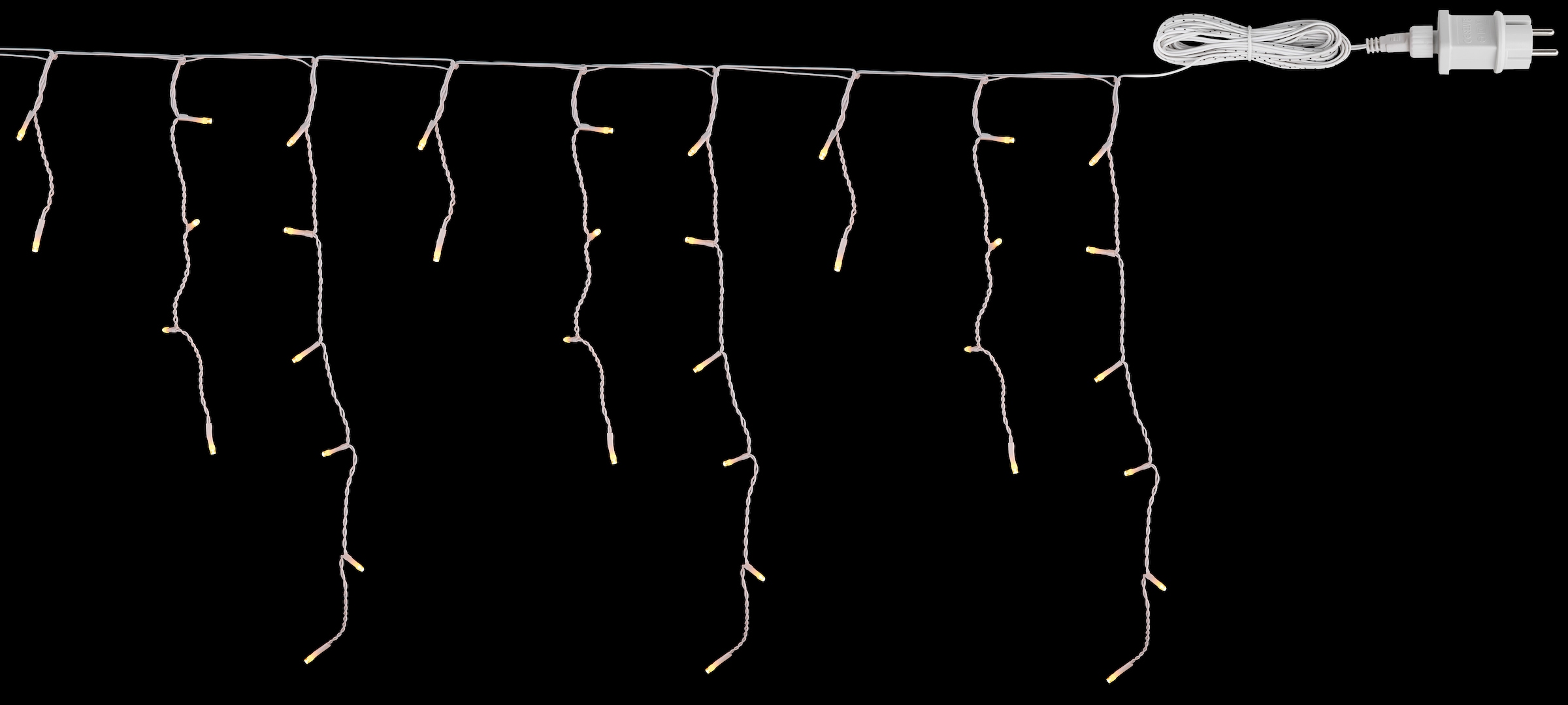 GLOBO LIGHTING Lichterkette »LED LICHTERKETTE« Lichterkette IP44 Zuleitungskabel 5000mm L: 12000mm