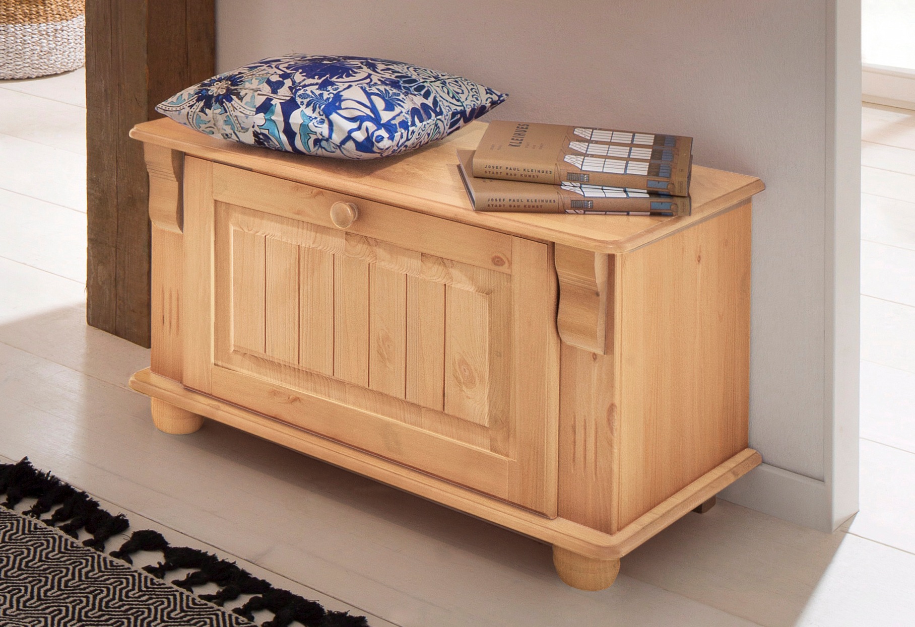Home affaire Schuhbank "Adele" Breite 80 cm, Sitzhöhe 45 cm, aus massiver K günstig online kaufen