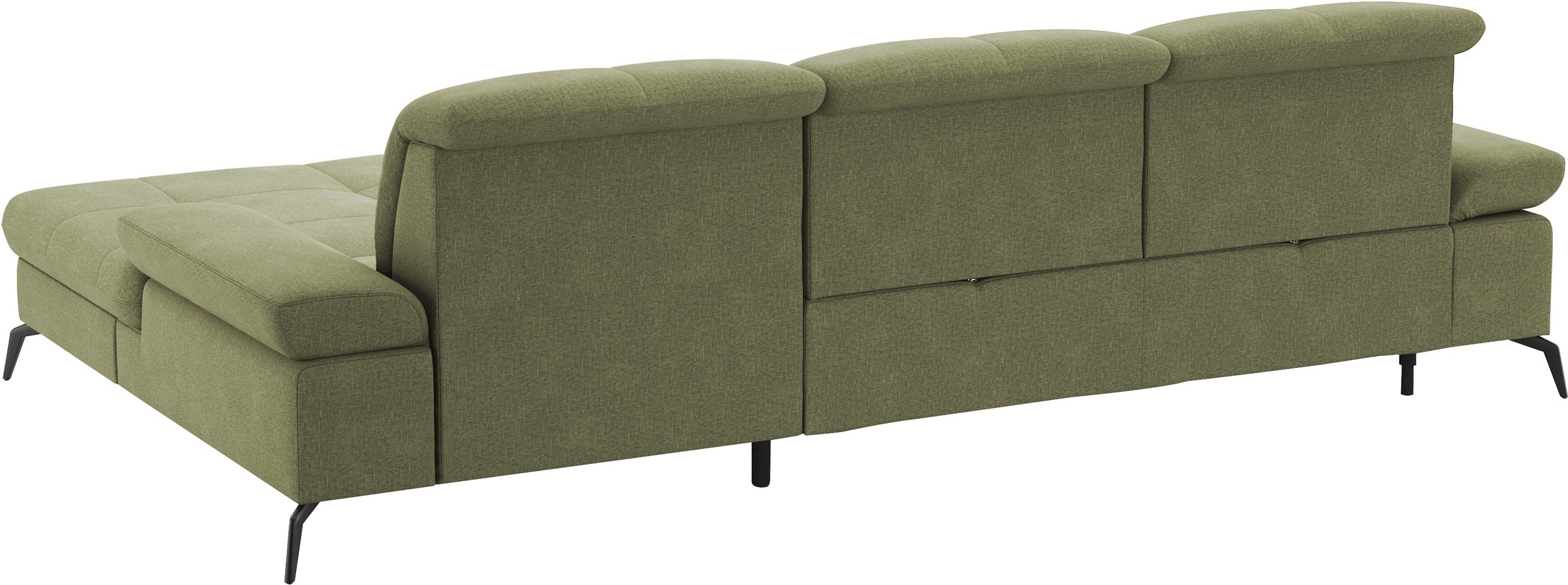 sit&more Ecksofa »Amica, L-Form, inkl. Sitztiefenverstellung & Armteilverstellung«, wahlweise mit Bettfunktion, Bettkasten und Kopfteilverstellung