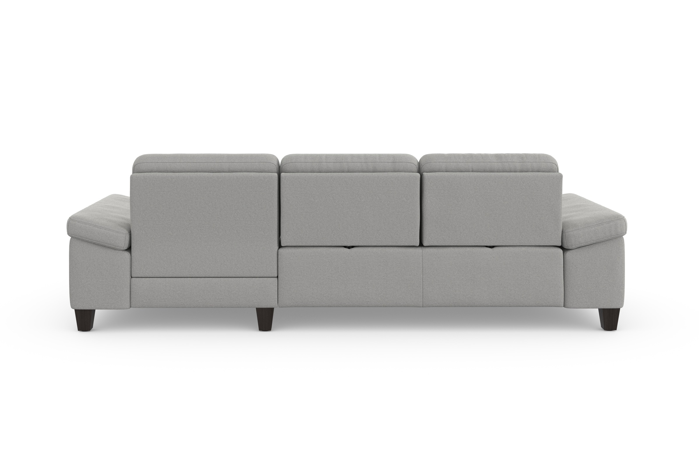 sit&more Ecksofa »Westham L-Form«, Recamiere, mit oder ohne Bettfunktion, Bettkasten, Füße wengefarben