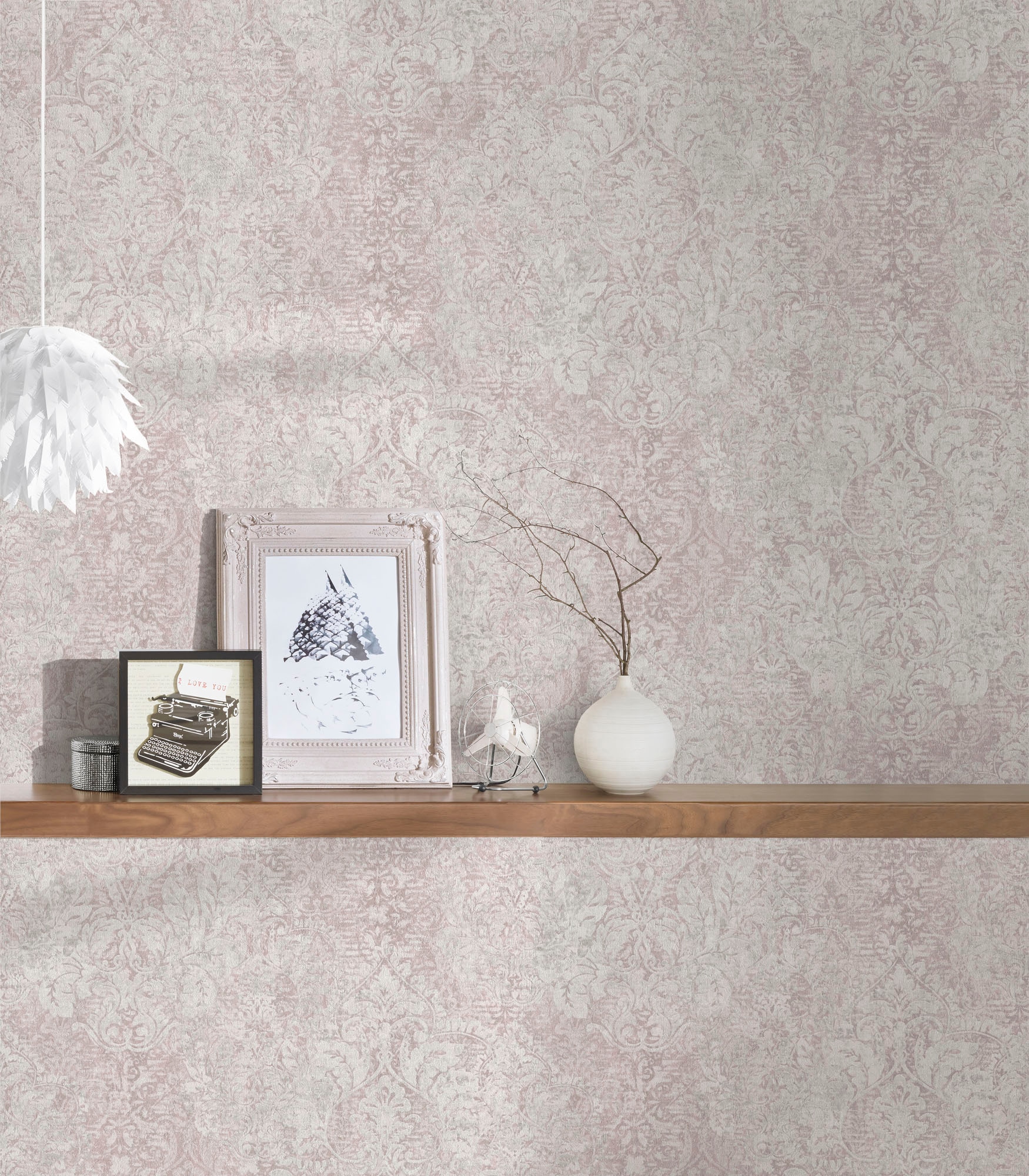 living walls Vliestapete »Mata Hari«, Barock-ornamental-Glitzermuster, Vintagetapete Tapete Barock Tapeten Wohnzimmer Schlafzimmer Küche Flur