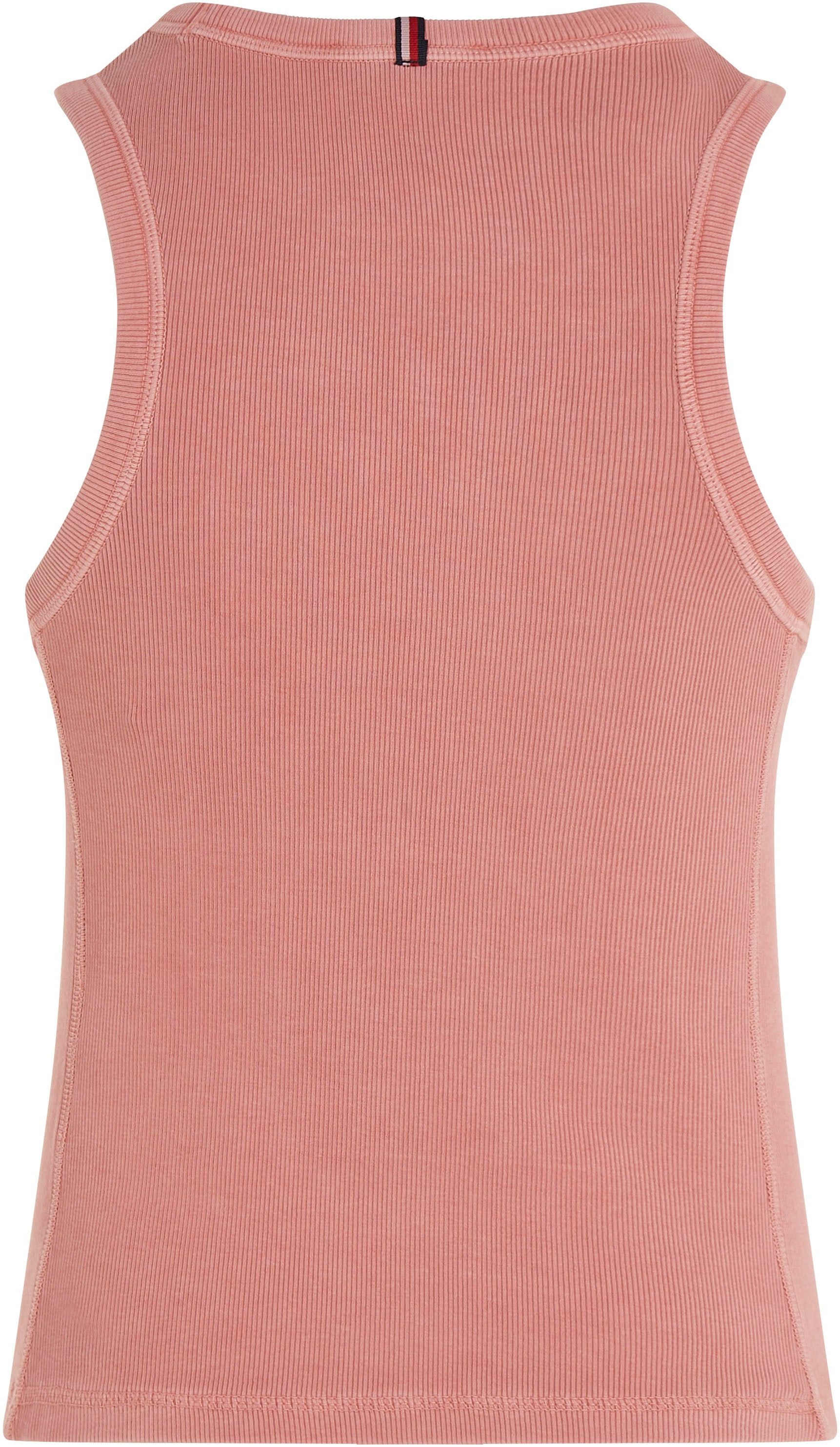 Tommy Hilfiger Rundhalsshirt »MUTED GMD SLIM RIB TANK«, mit Logostickerei