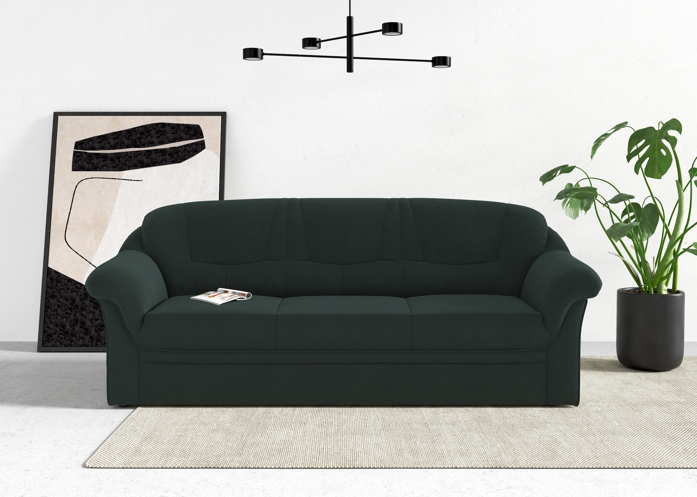 DOMO collection 3-Sitzer »Montana für kleine Räume, Breite 184cm, komfortab günstig online kaufen