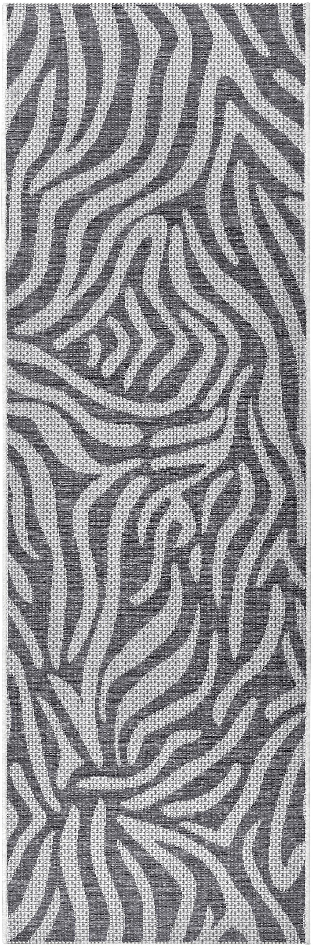 NORTHRUGS Läufer »Cebra«, rechteckig, 4 mm Höhe, Flachgewebe Zebra Design, gekettelt, Robust, Pflegeleicht