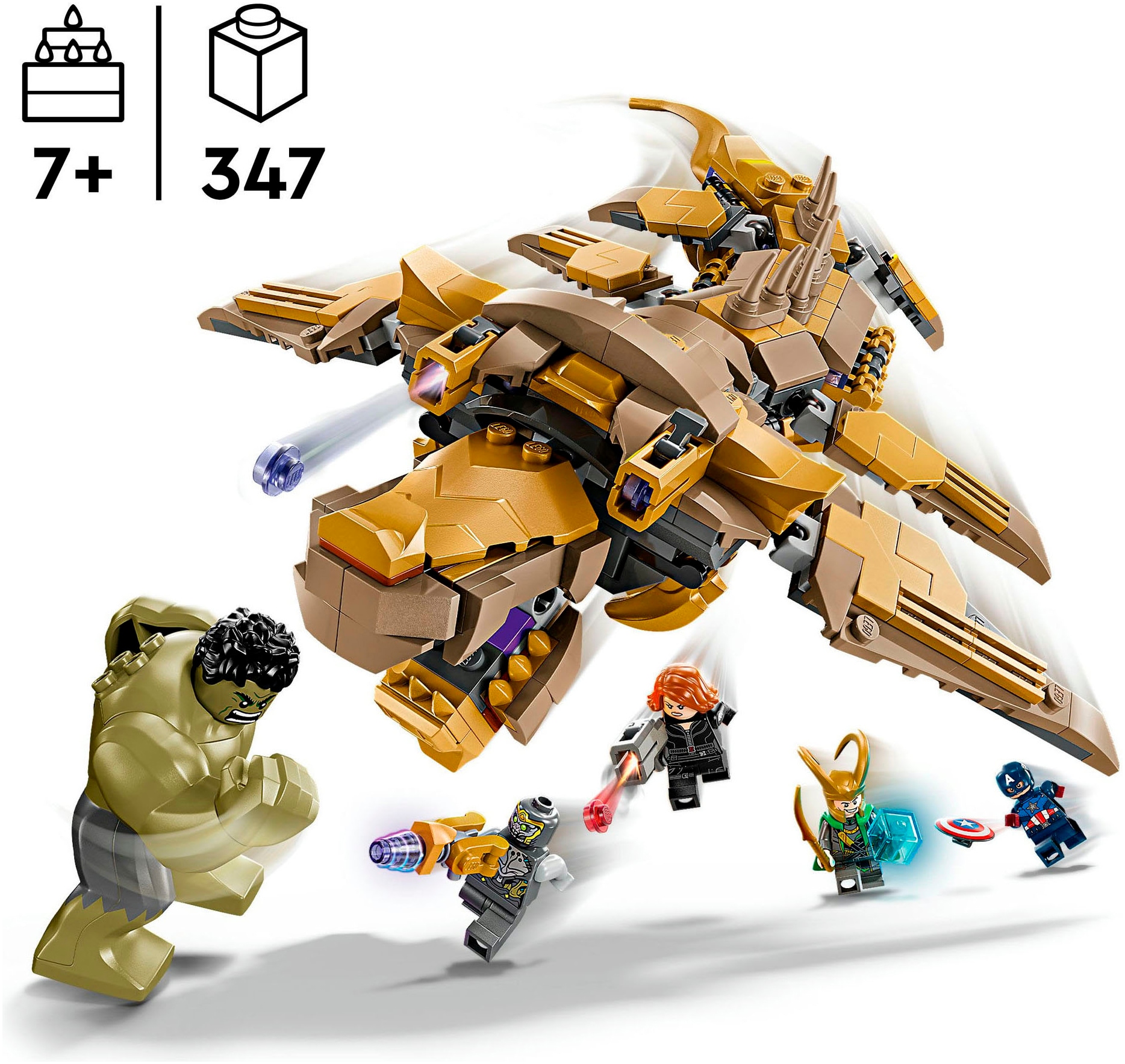 LEGO® Konstruktionsspielsteine »Avengers vs. Leviathan (76290), LEGO Super Heroes«, (347 St.), Made in Europe