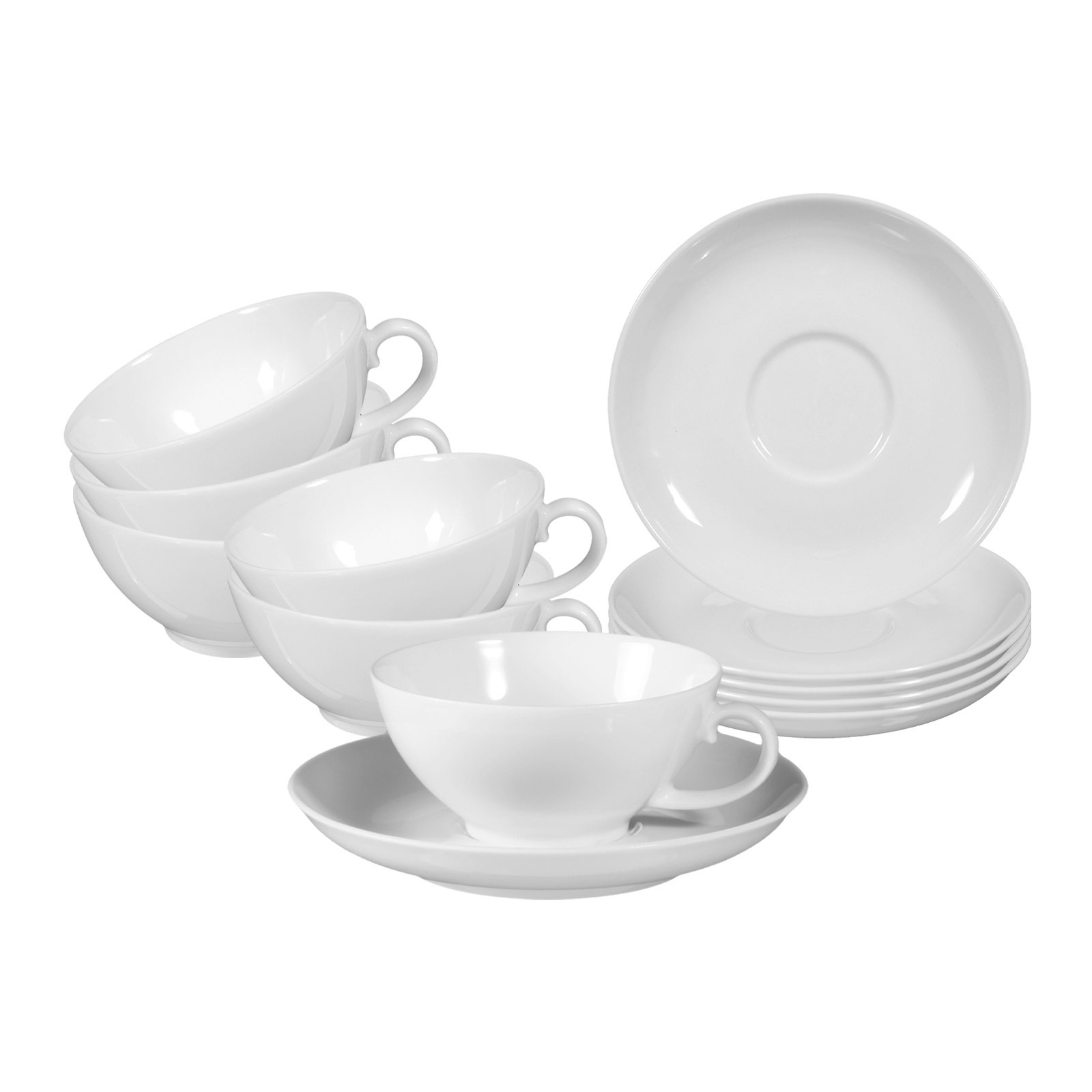 Seltmann Weiden Tasse »Teetassen mit Untertassen Rondo/Liane 0,14l 6er Set günstig online kaufen
