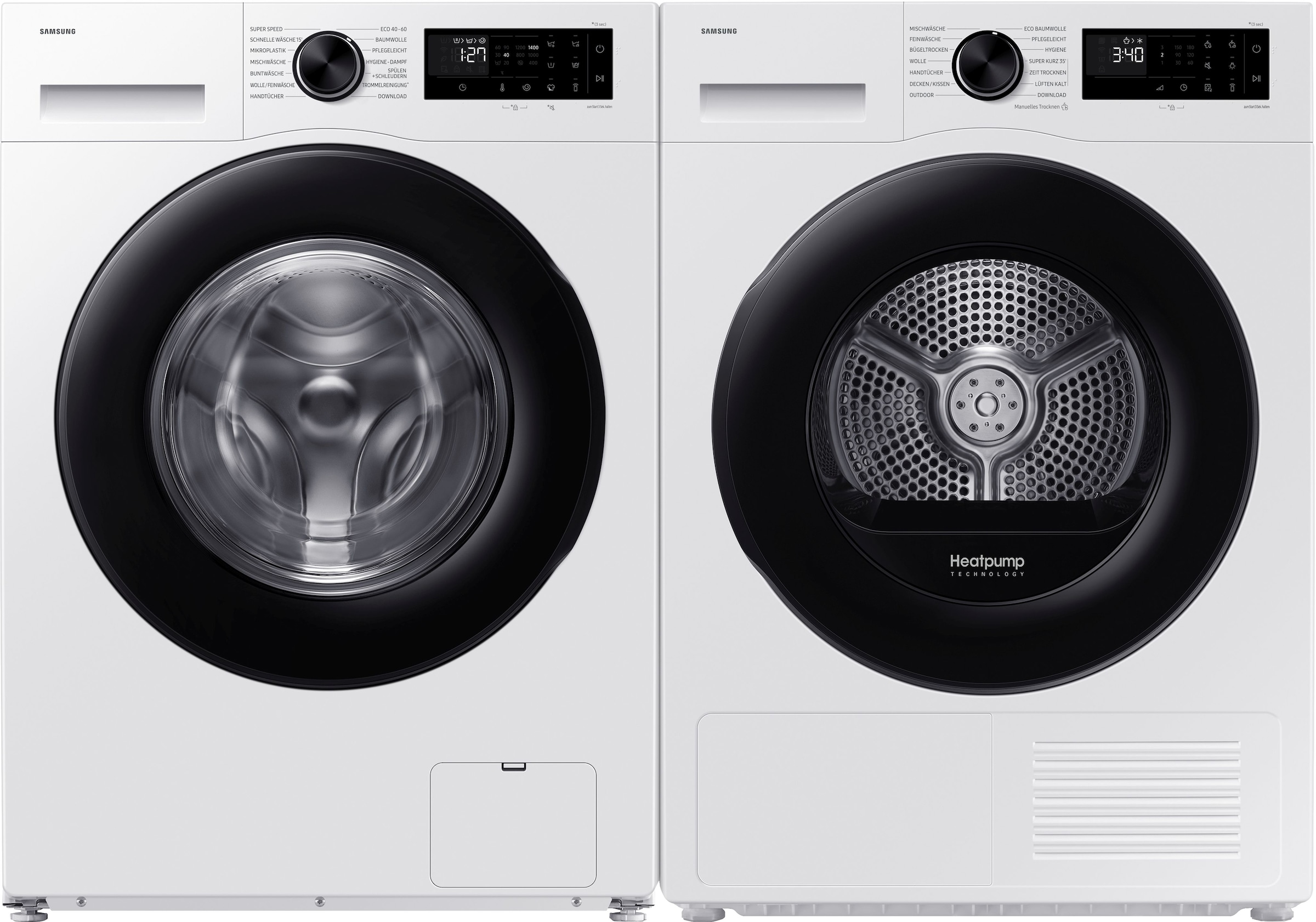 Samsung Waschmaschine WW5000F »WW1EFG5U34AEEG« 10 kg 1400 U/min AI Ecobubbleᵀᴹ - Effizient und schonend waschen