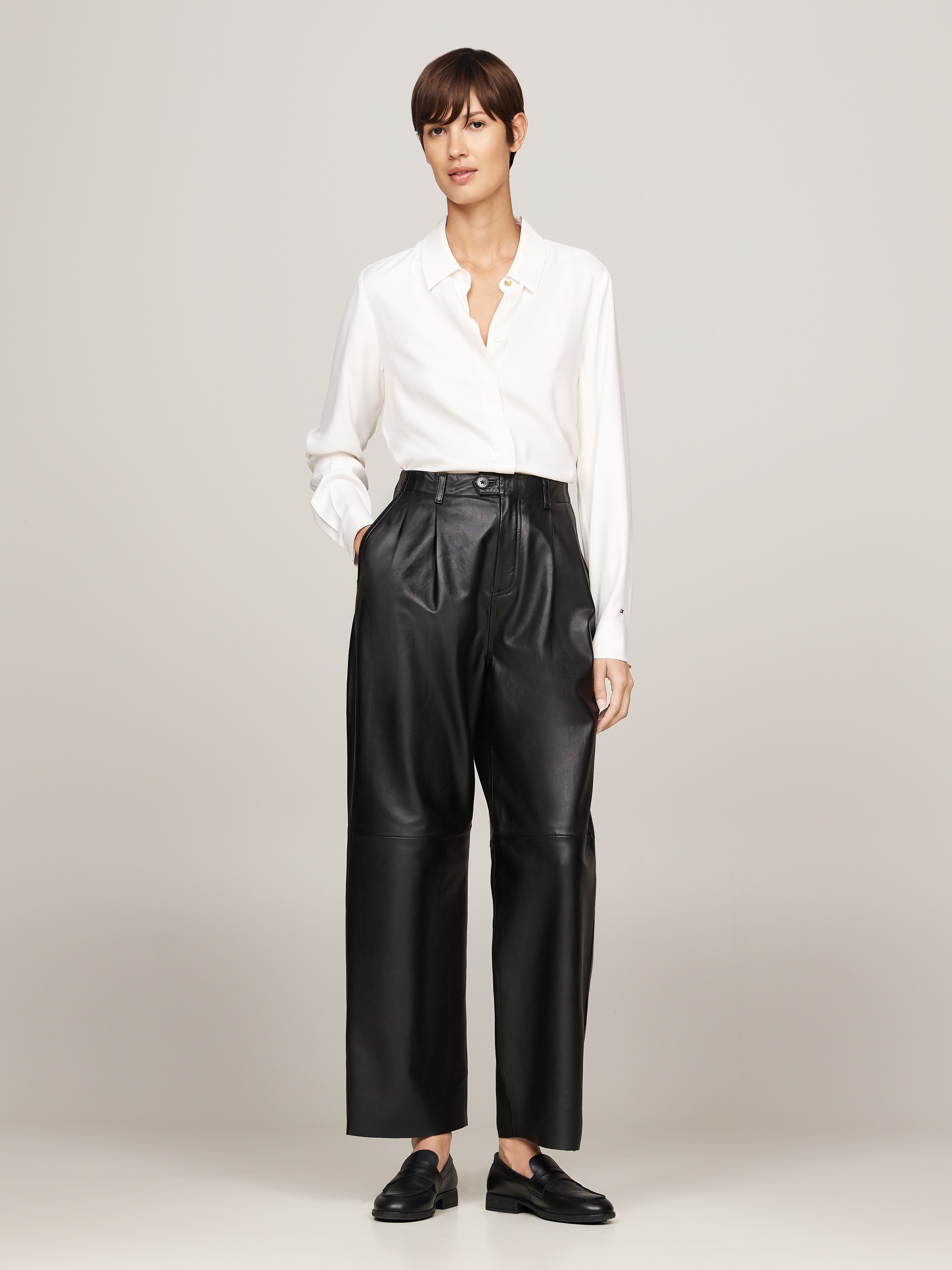 Tommy Hilfiger Langarmbluse mit Logoflagge