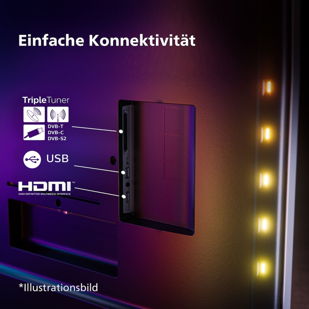 Philips LED-Fernseher »50PUS8808/12«, 126 cm/50 Zoll, 4K Ultra HD, Android TV-Smart-TV-Google TV