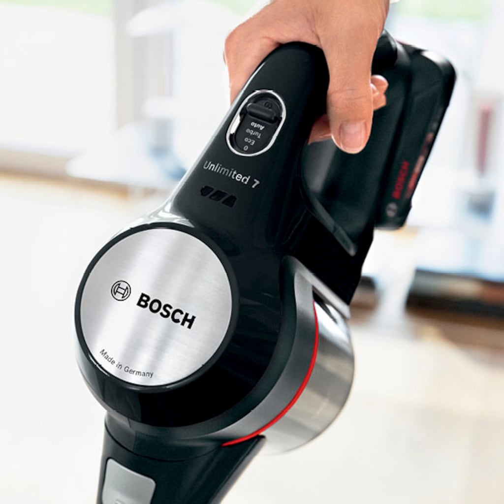 BOSCH Akku-Stielstaubsauger »Unlimited 7 BKS711XXL, Knickrohr, Hygiene-Filter, 10 J. Motorgarantie«