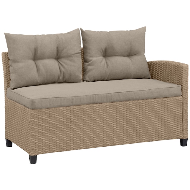 KONIFERA Gartenlounge-Set »Keros Premium«, (20 tlg.), Ecklounge, 2 Hocker,  Sessel, Tisch, Polyrattan jetzt im %Sale