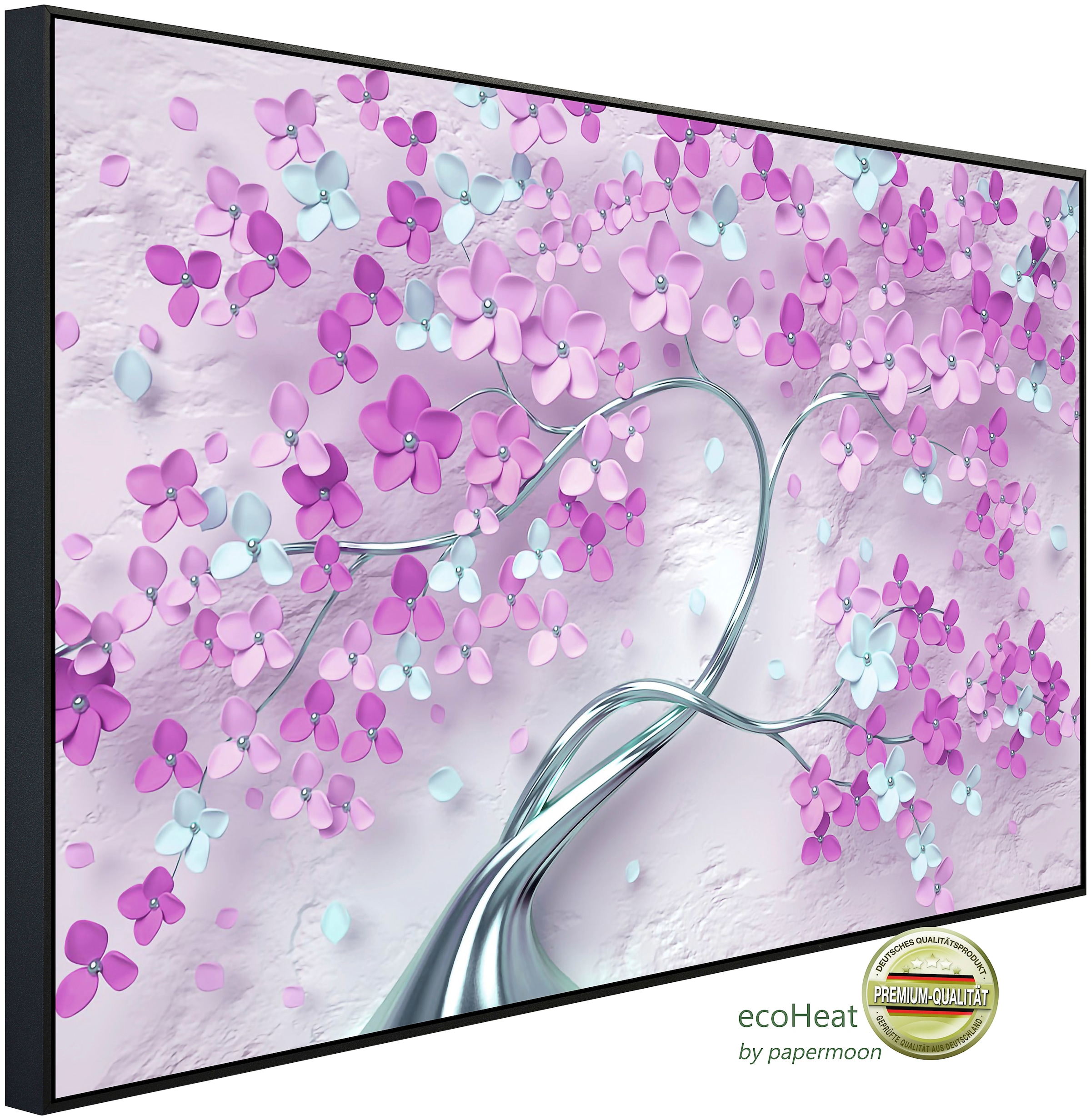 Papermoon Infrarotheizung »Blumen Baum lila blau«, sehr angenehme Strahlung günstig online kaufen