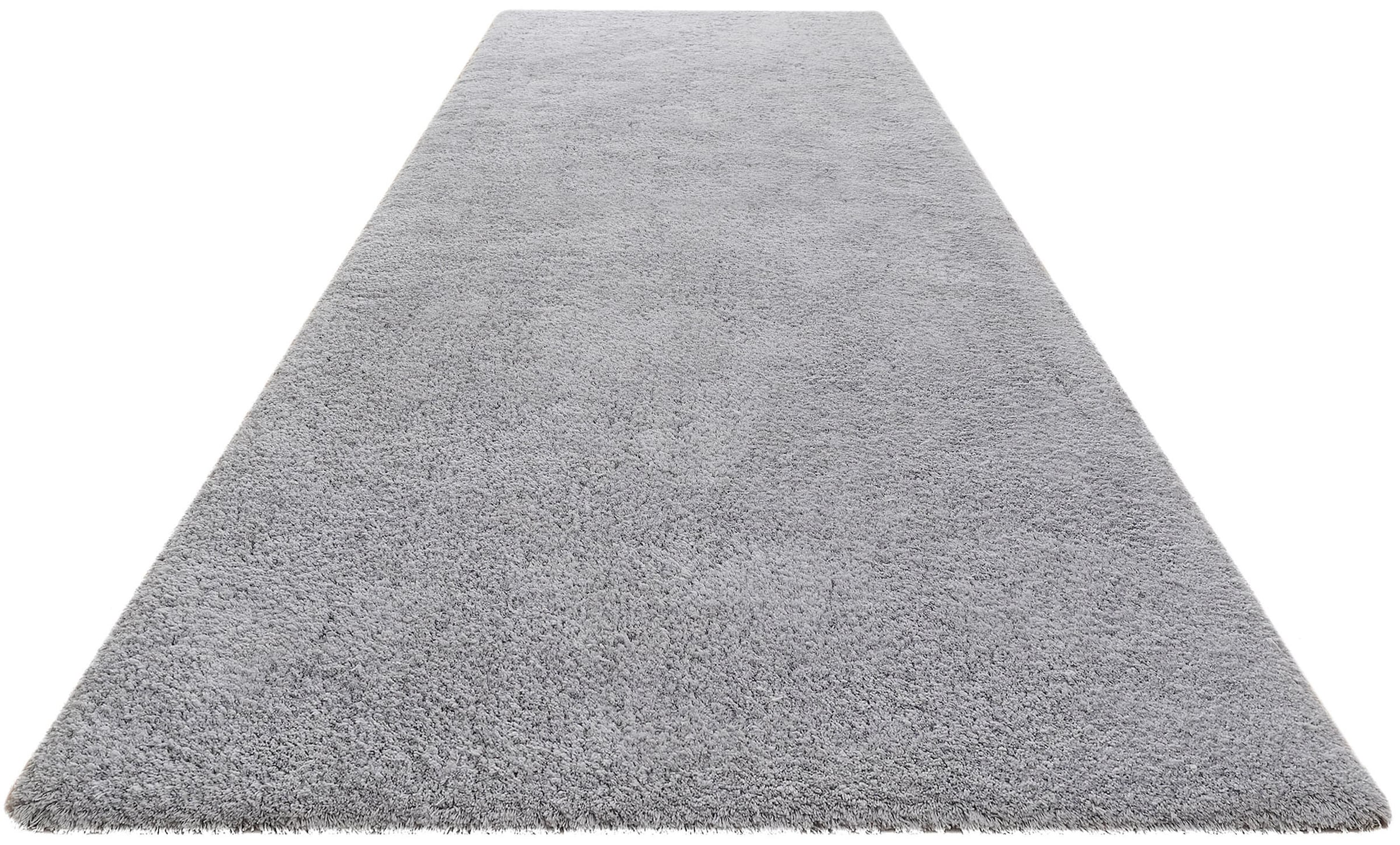 my home Hochflor-Läufer »Microfaser Teppich Magong, besonders weich, sehr feiner Flor«, rechteckig, 25 mm Höhe, uni Teppiche, Wohnzimmer, Schlafzimmer, Kinderzimmer, Flur, Brücke