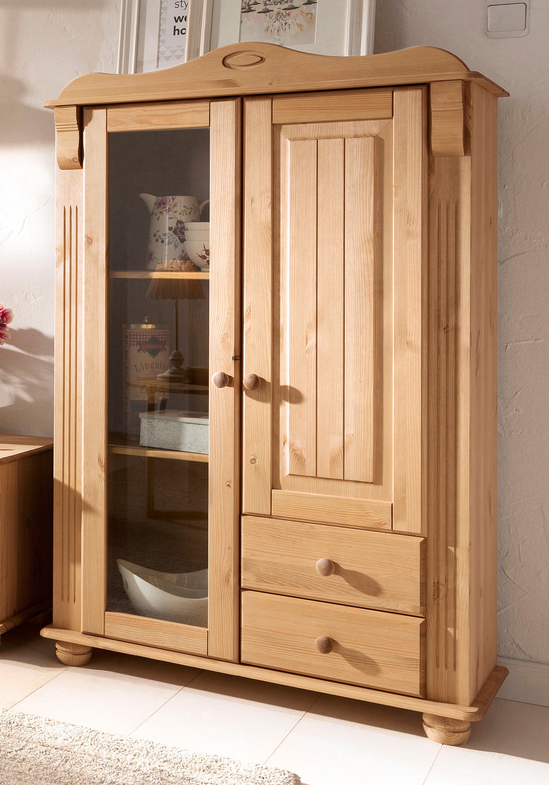 Home affaire Highboard »Adele«, Stauraumschrank, 2-türig, Höhe 135 cm, aus günstig online kaufen