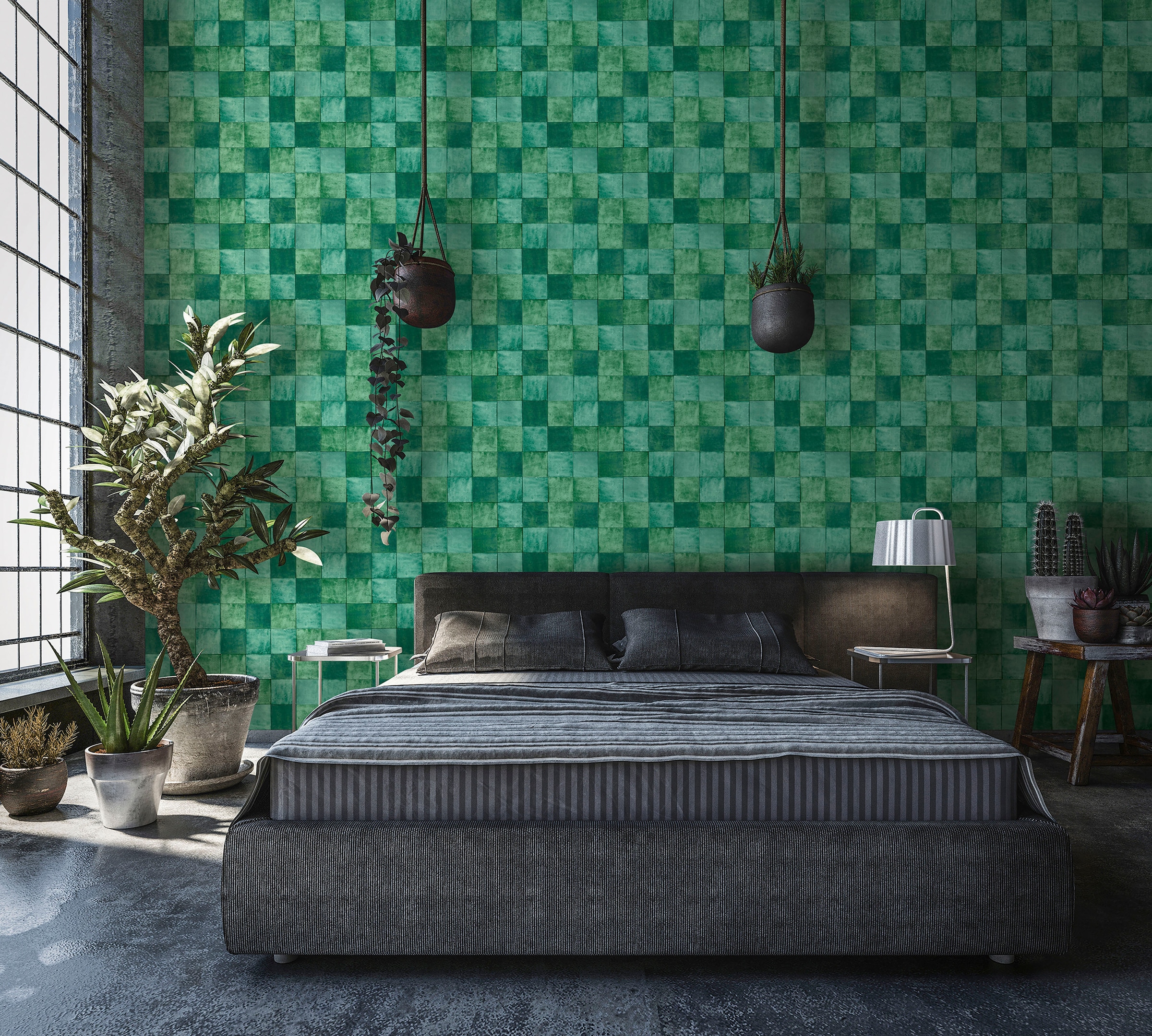 Marburg Fototapete »Tile«, matt, moderne Tapete für Wohnzimmer Schlafzimmer günstig online kaufen