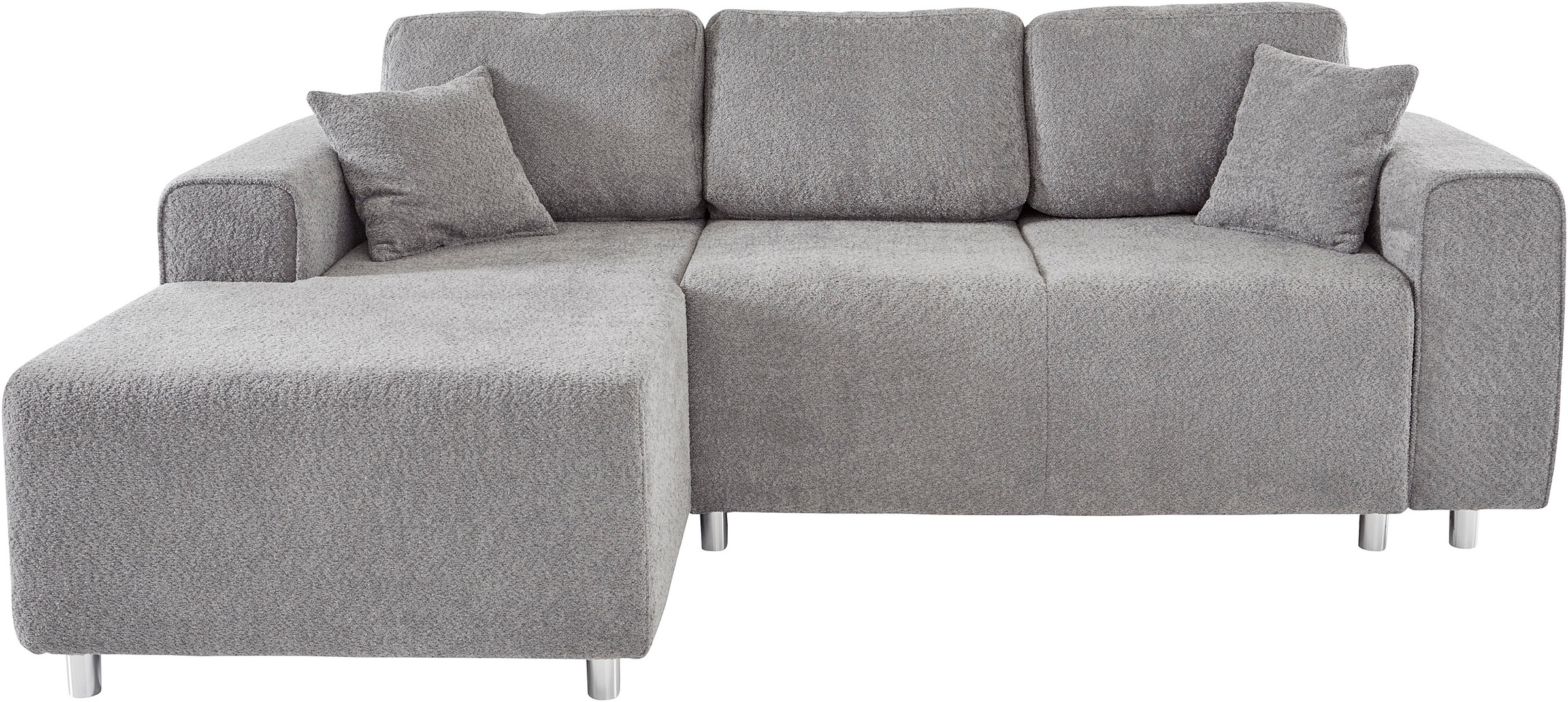 Guido Maria Kretschmer Home&Living Ecksofa »Györ«, L-Form, wahlweise mit Bettfunktion und Bettkasten incl. 2 Zierkissen