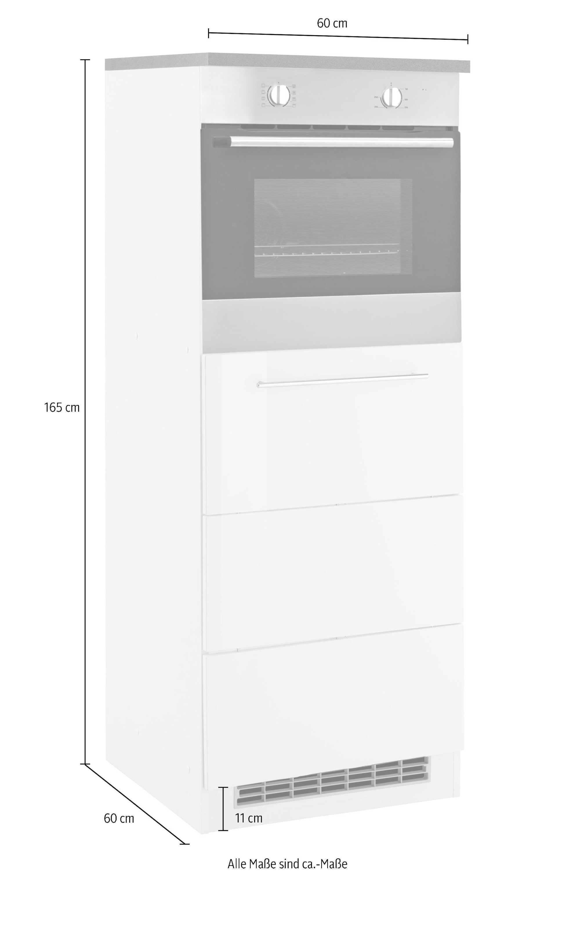 HELD MÖBEL Backofen/Kühlumbauschrank »Trient«, 60 cm breit