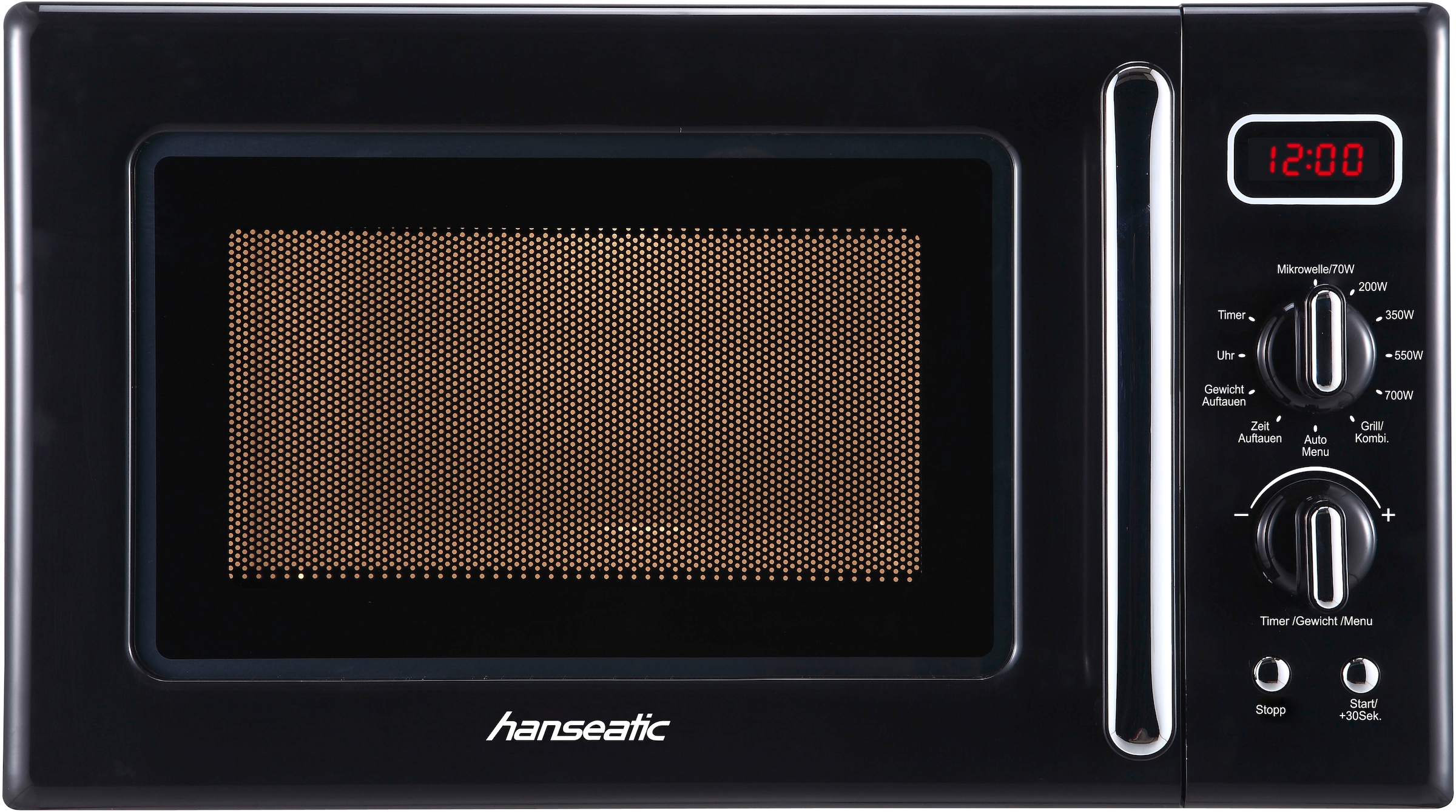 Hanseatic Mikrowelle »AG720CE6-PM mit Grill, 20 Liter Garraum, 700 Watt«, Grill-Mikrowelle