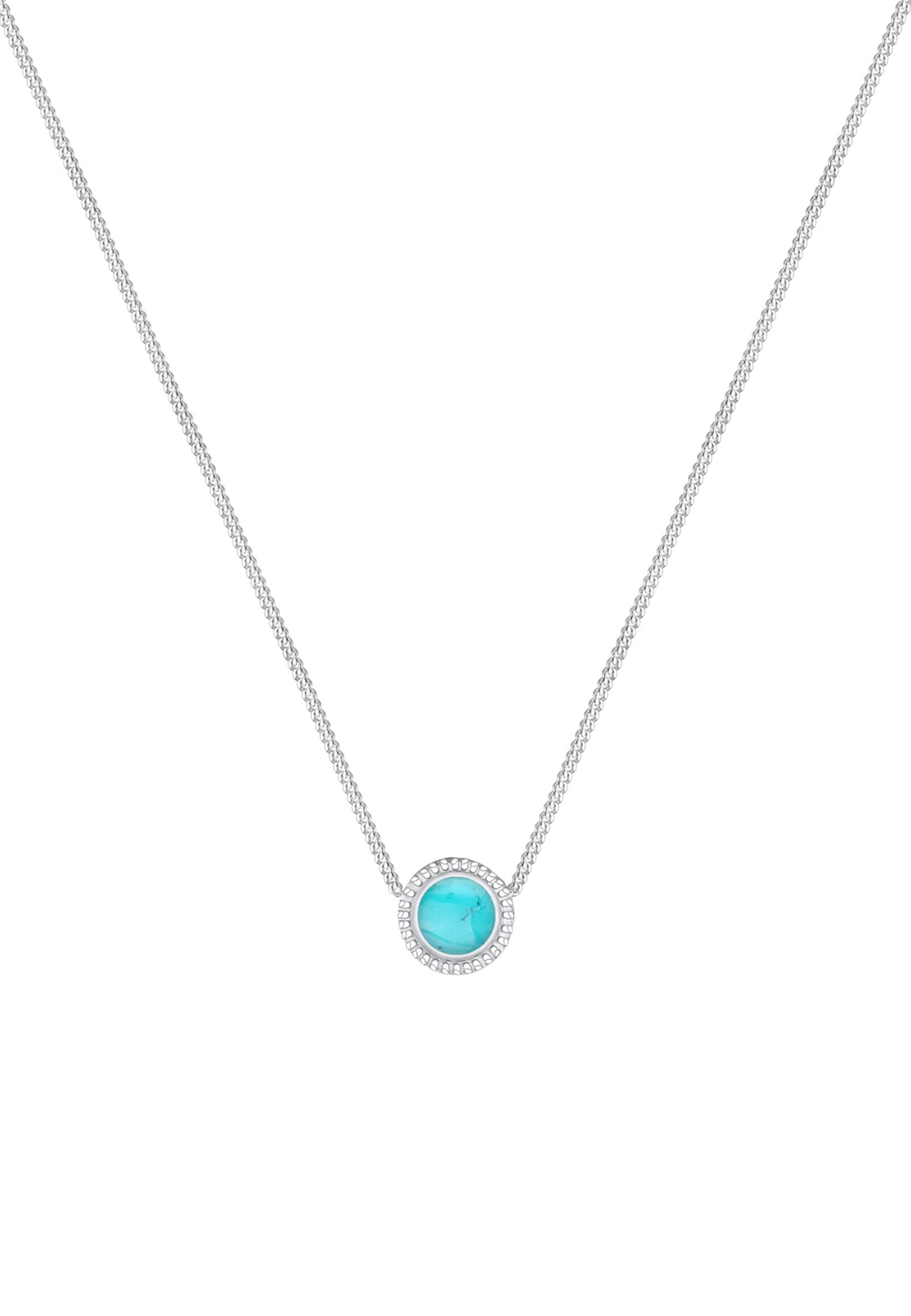 Elli Collierkettchen »Howlite Türkis Vintage Style 925 Sterling Silber«