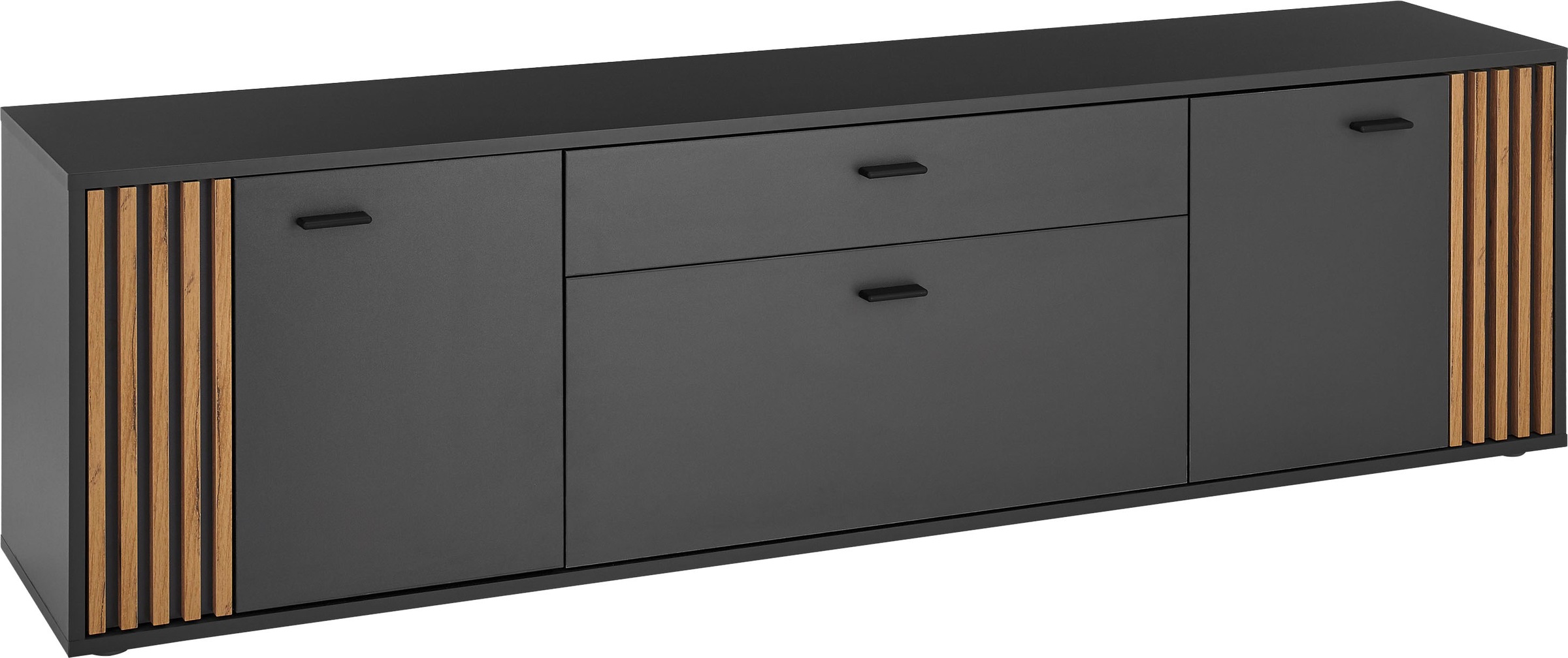 HBZ Lowboard »Dublin TV-Schrank, BxHxT 180x50x38cm«, (1 St.), Breite 180cm, Softclose, Metallgriffe