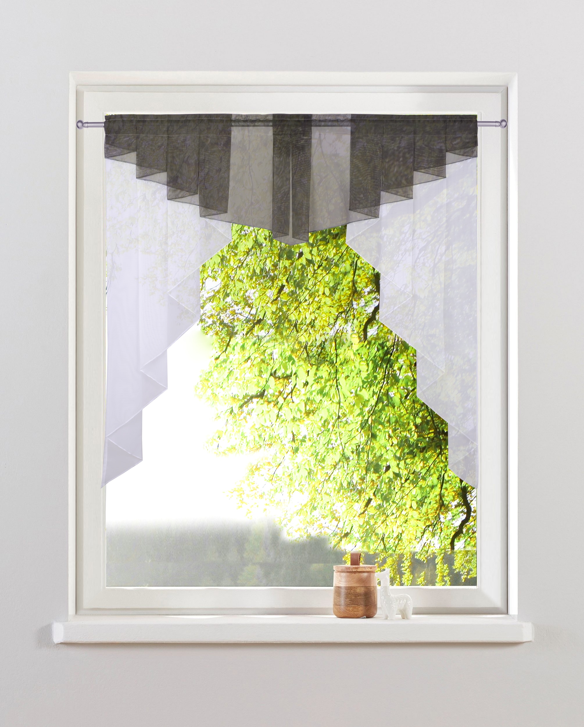 Kuvertstore OTTO HOME "Sinan" Gr. 4, grau (weiß, grau), B:120cm H:145cm