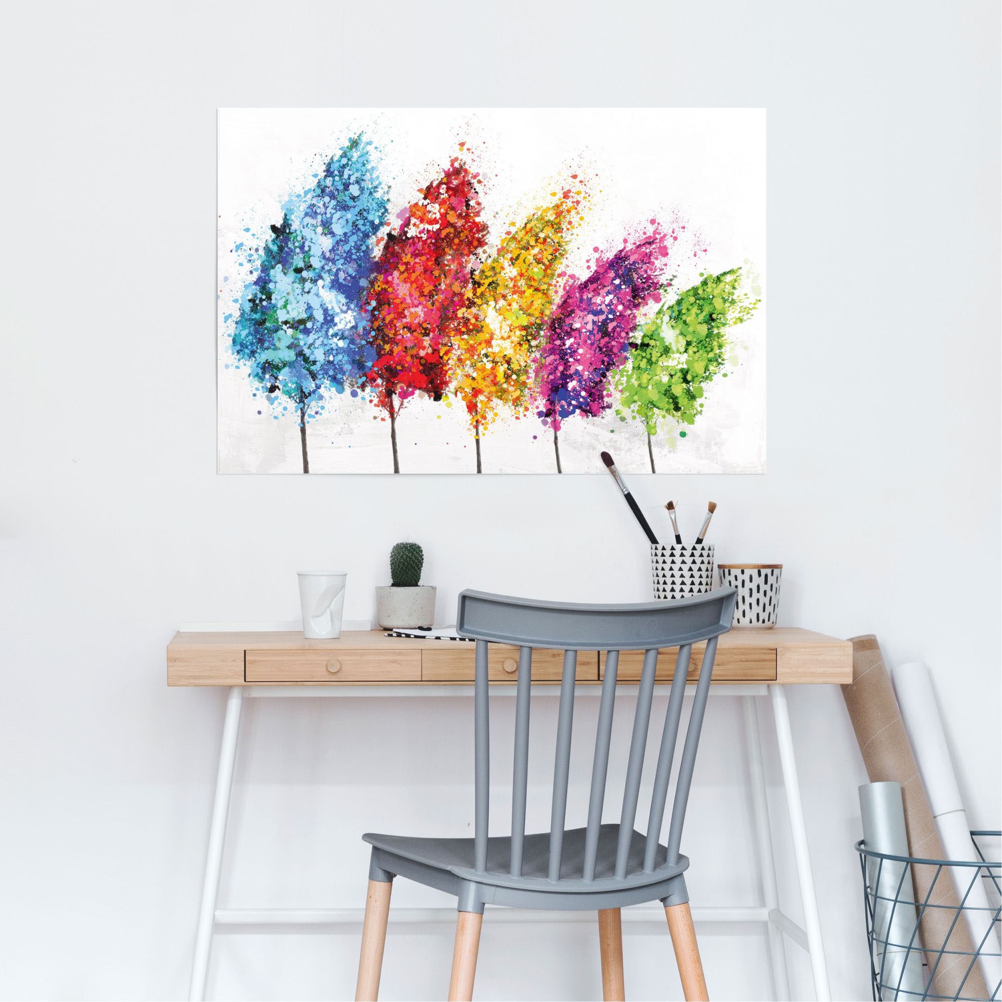 Reinders! Poster »Bunte Bäume« 1 Stk. tlg.