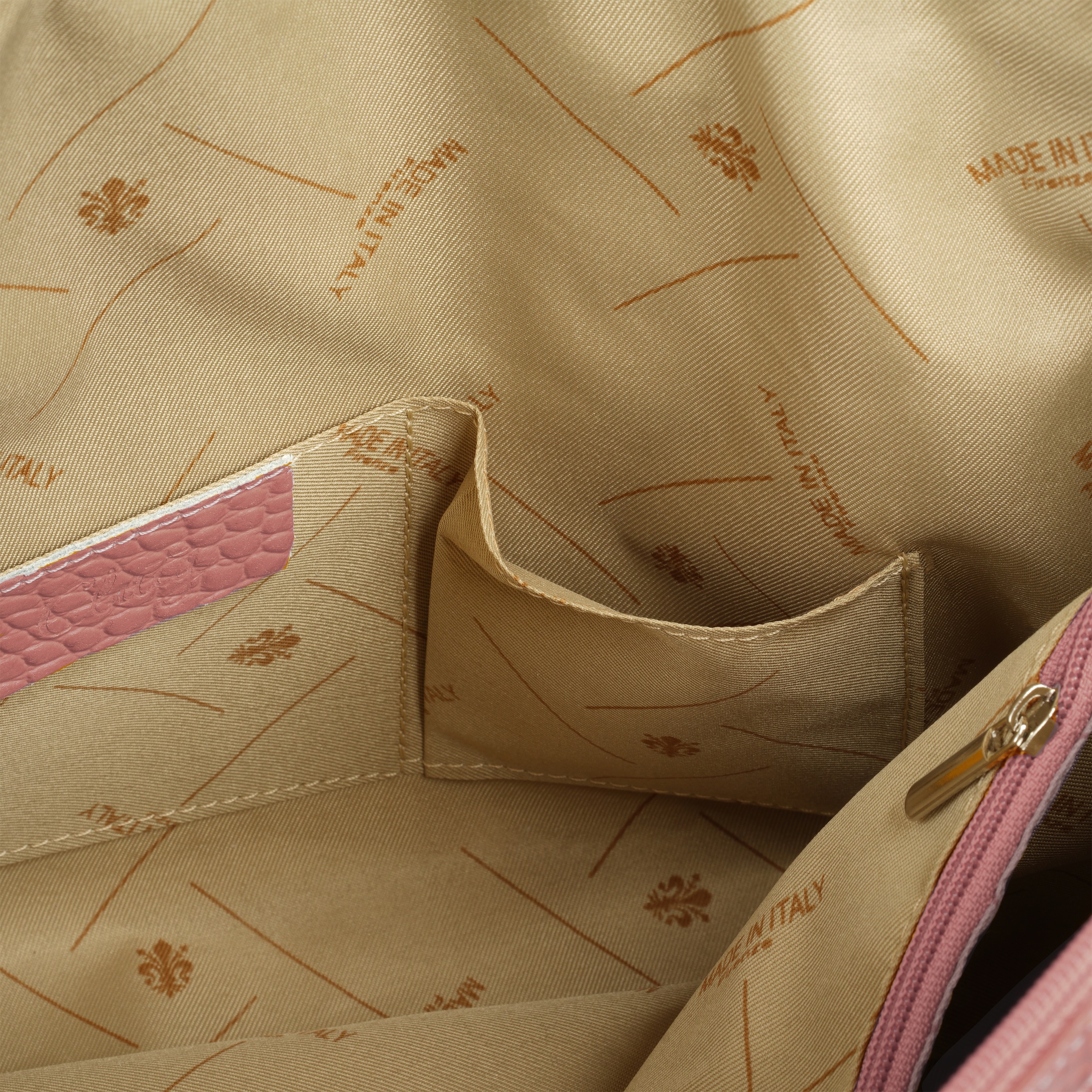 Cluty Henkeltasche, echt Leder, Made in Italy