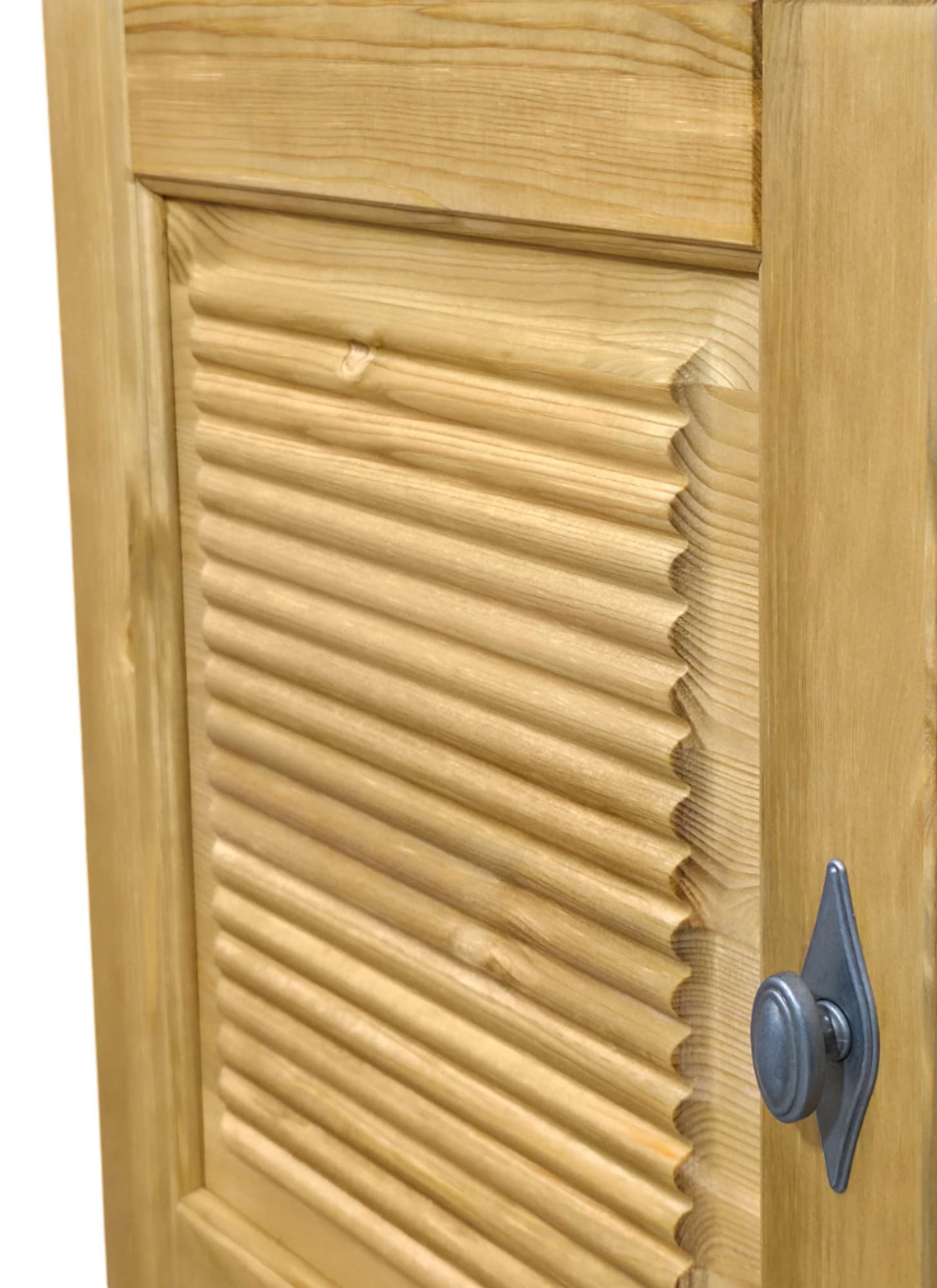 OTTO home Waschbeckenunterschrank »Rauna« aus massiver Kiefer, Breite 64 cm, Rillenoptik, made in EU