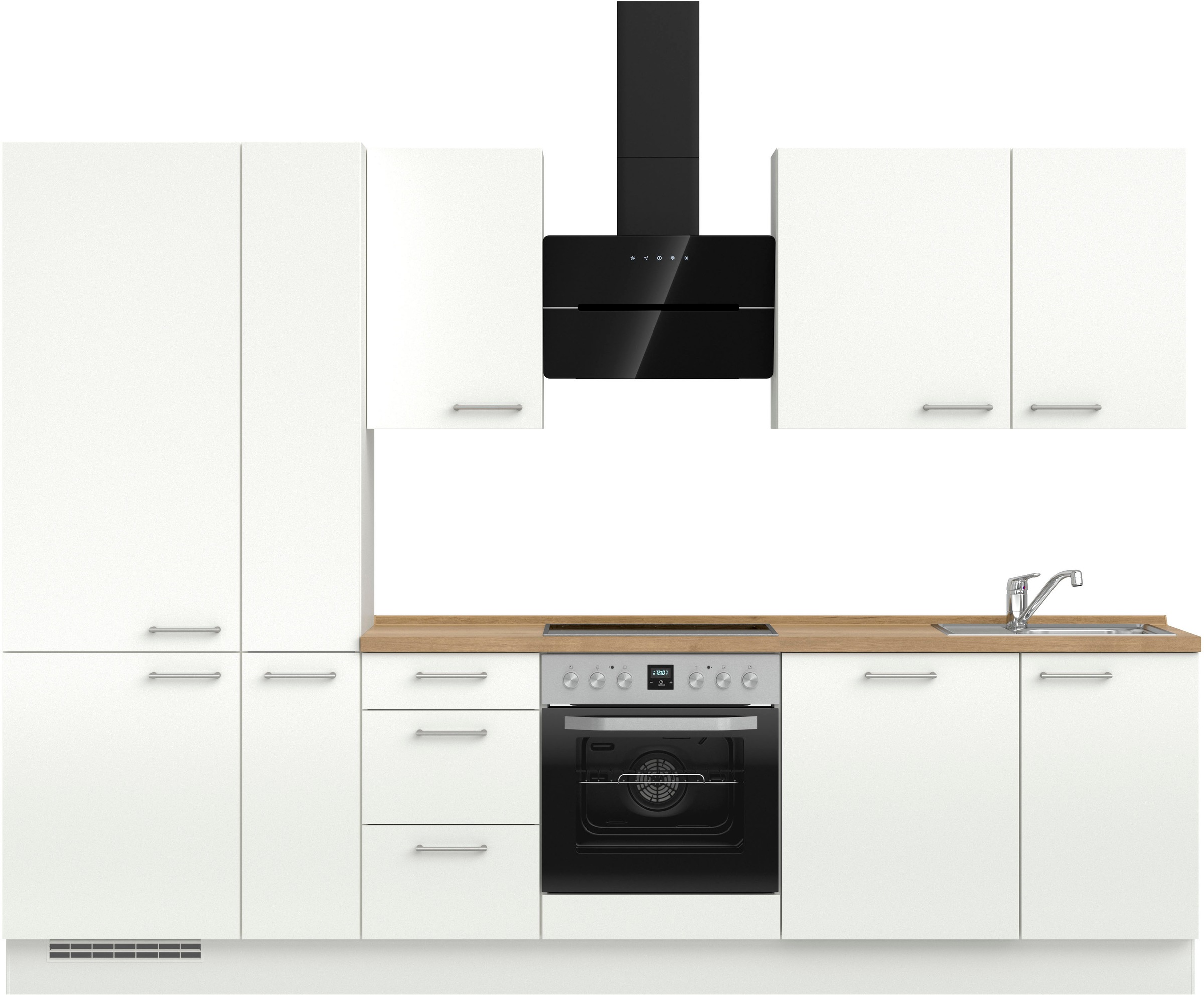 nobilia® Küchenzeile »"Laser II", Ausrichtung wählbar, Breite 300 cm«, vorm günstig online kaufen
