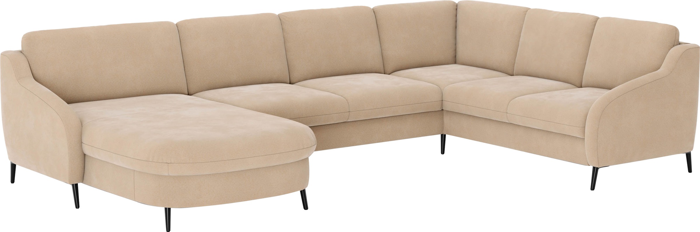 sit&more Wohnlandschaft »Soul U-Form«, wahlweise mit Bettfunktion und Bettkasten oder Schubkasten