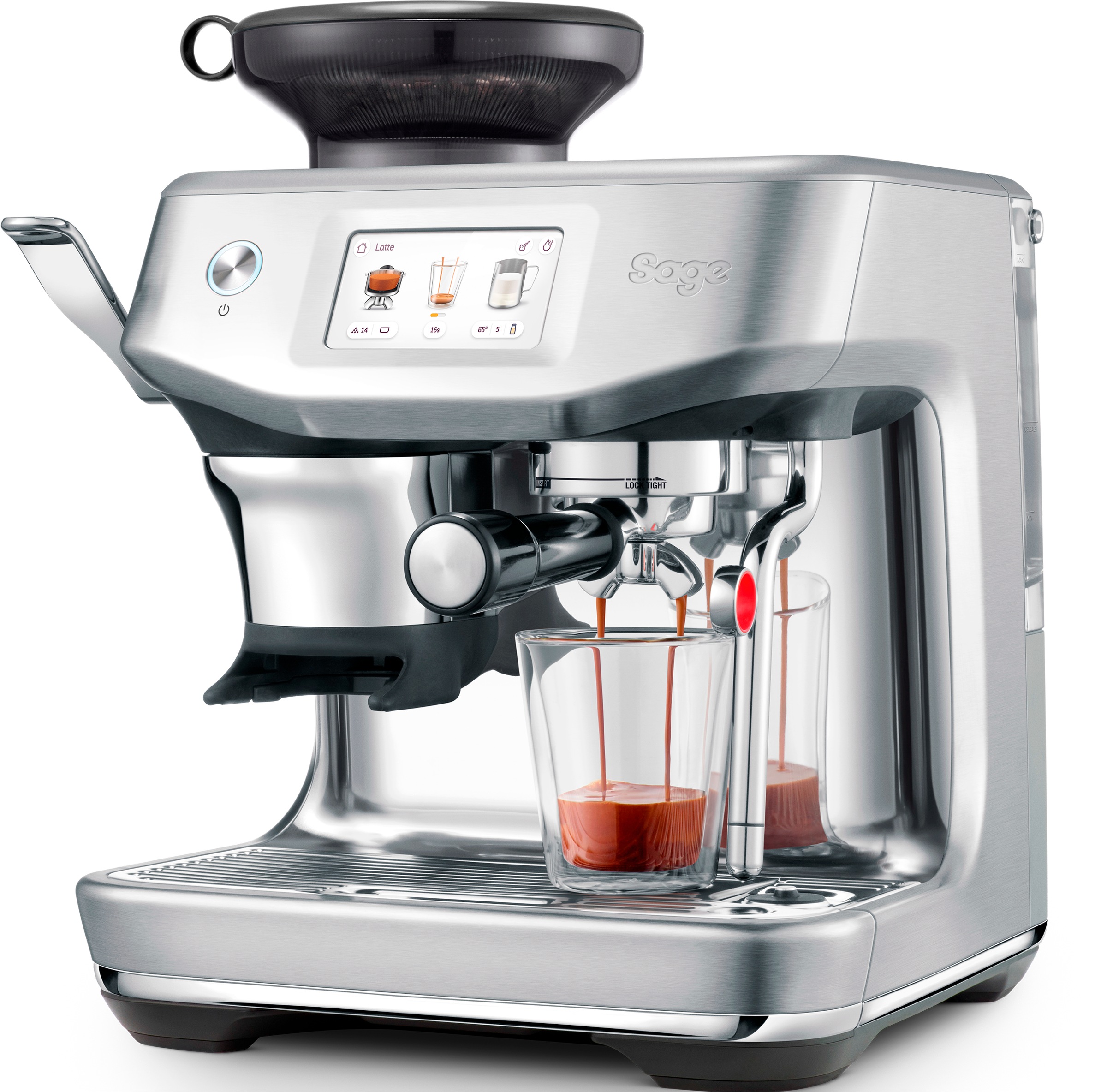 Sage Espressomaschine »Barista Touch Impress SES882BSS, mit Cold Brew und kaltem Espresso«, Barista-Anleitung, Einstellungen für Milchalternativen