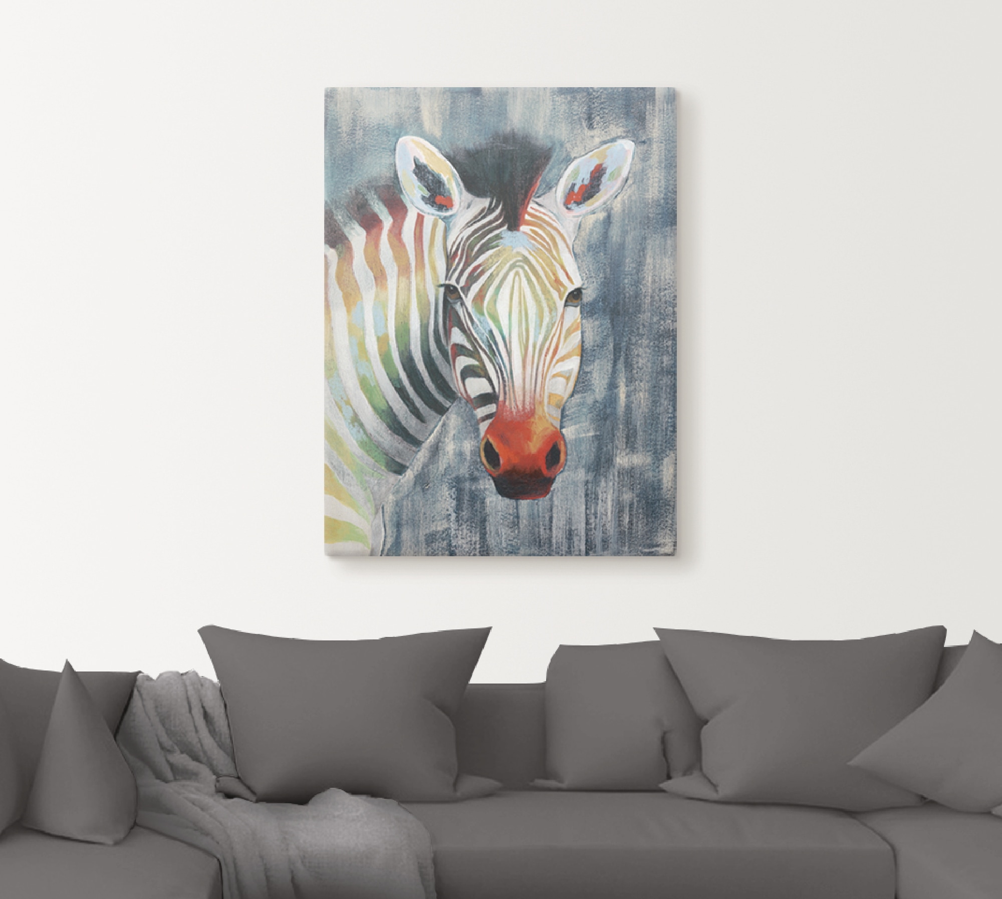 Artland Wandbild »Prisma Zebra I«, Wildtiere, (1 St.), als Alubild, Outdoorbild, Leinwandbild, Wandaufkleber, versch. Größen