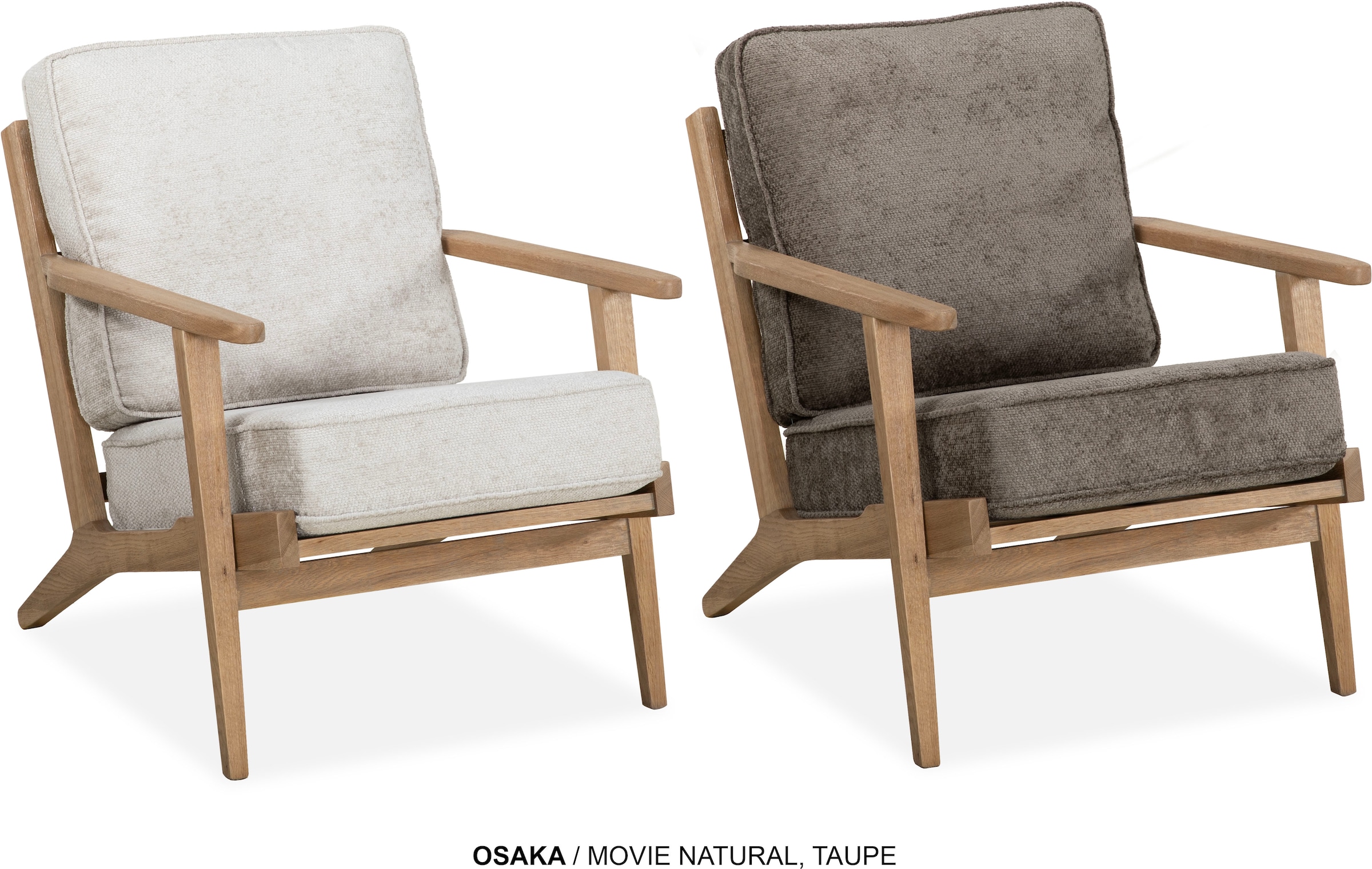 OMG Design Sessel »Osaka« Retrostuhl, massivholz Frame