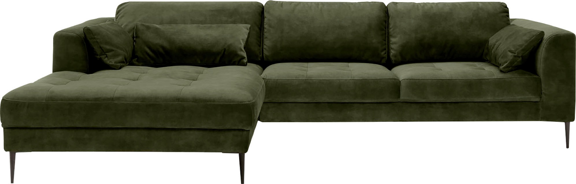 TRENDMANUFAKTUR Ecksofa »Luzi, wahlweise mit Schlaffunktion & Bettkasten. L günstig online kaufen